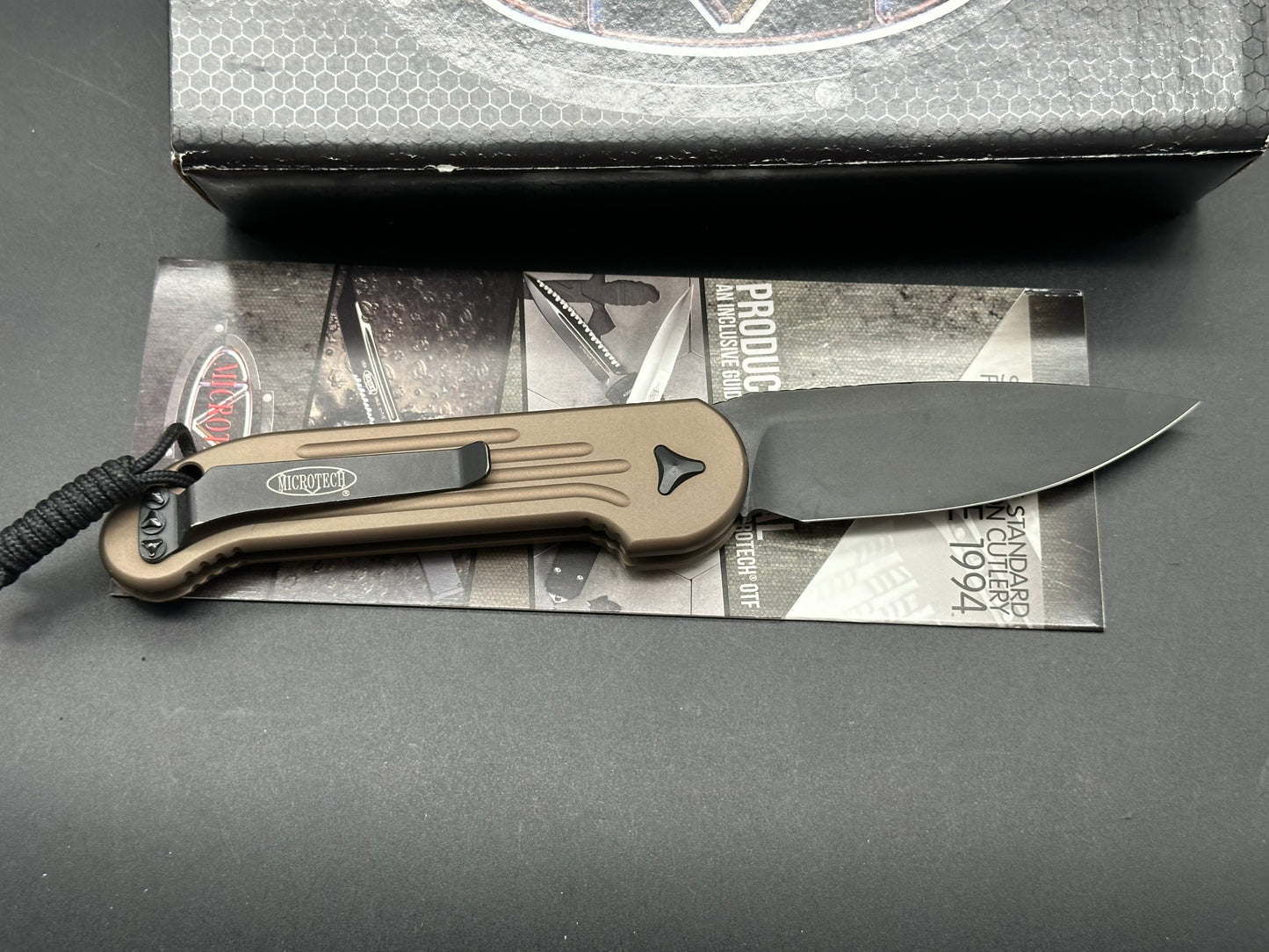 Microtech LUDT Tan Aluminum Elmax