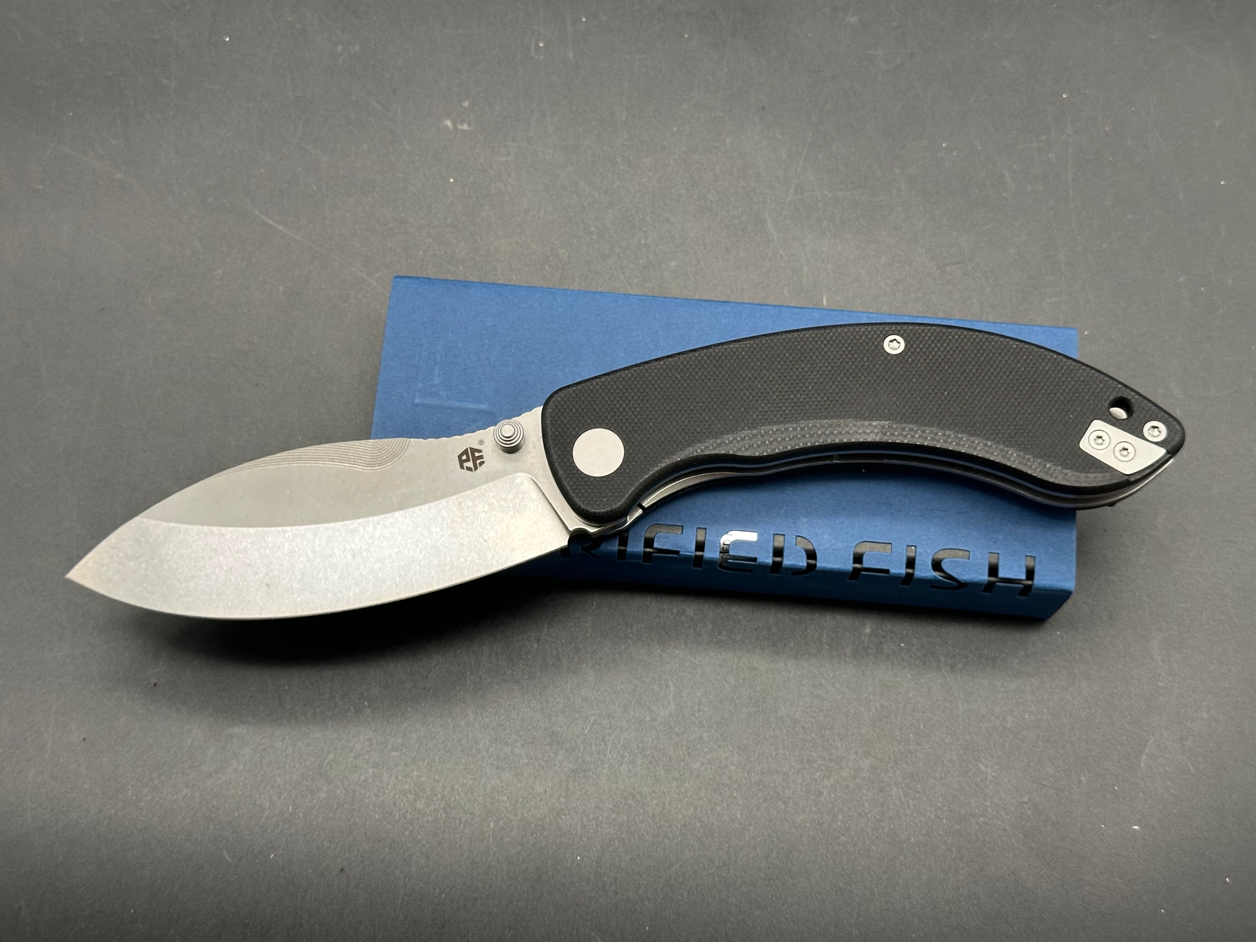 Petrified Fish Zonda 3.74 inch 14C28N Steel Blade, G10 Handle, Liner Lock Folding knife