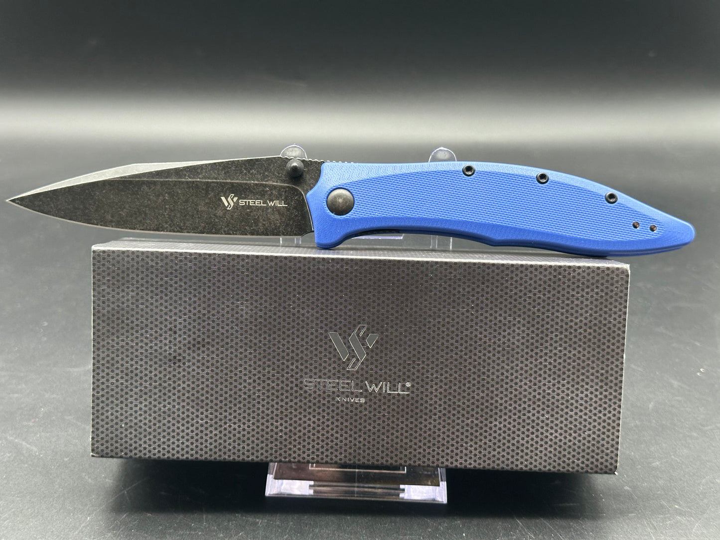 Steel Will Gienah Liner Lock Knife Blue G-10