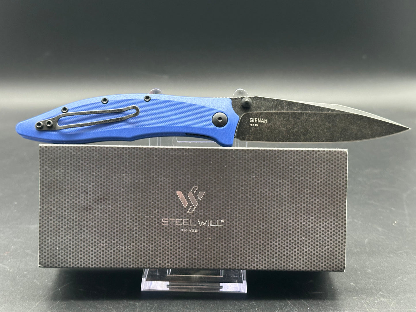 Steel Will Gienah Liner Lock Knife Blue G-10