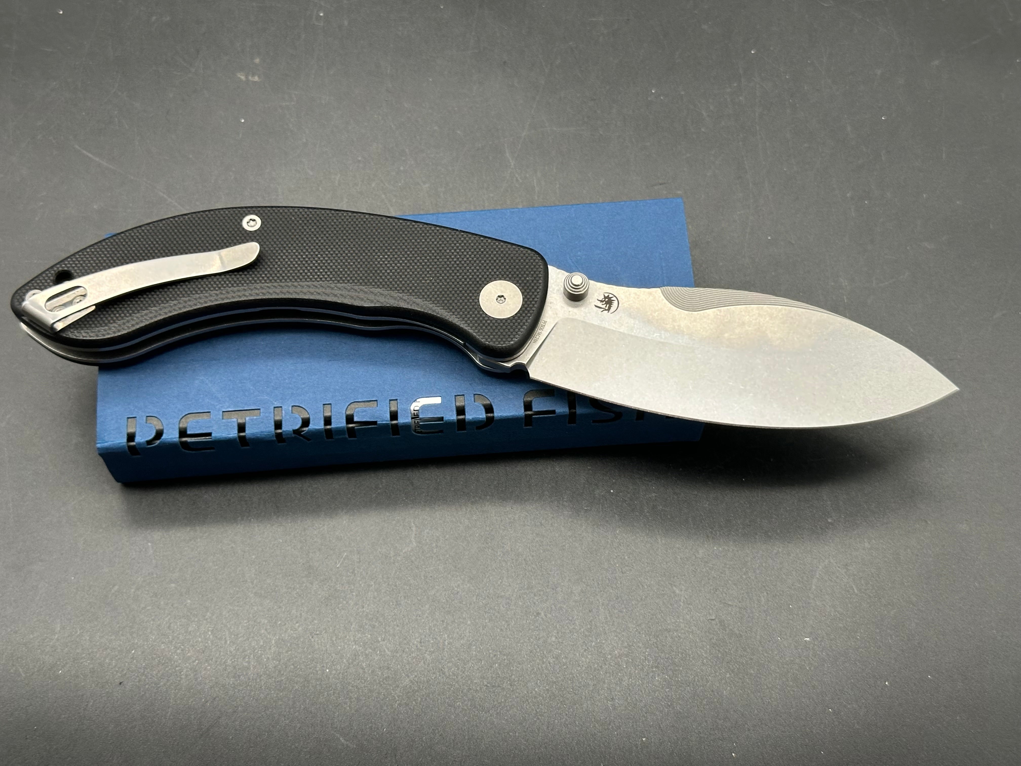 Petrified Fish Zonda 3.74 inch 14C28N Steel Blade, G10 Handle, Liner Lock Folding knife