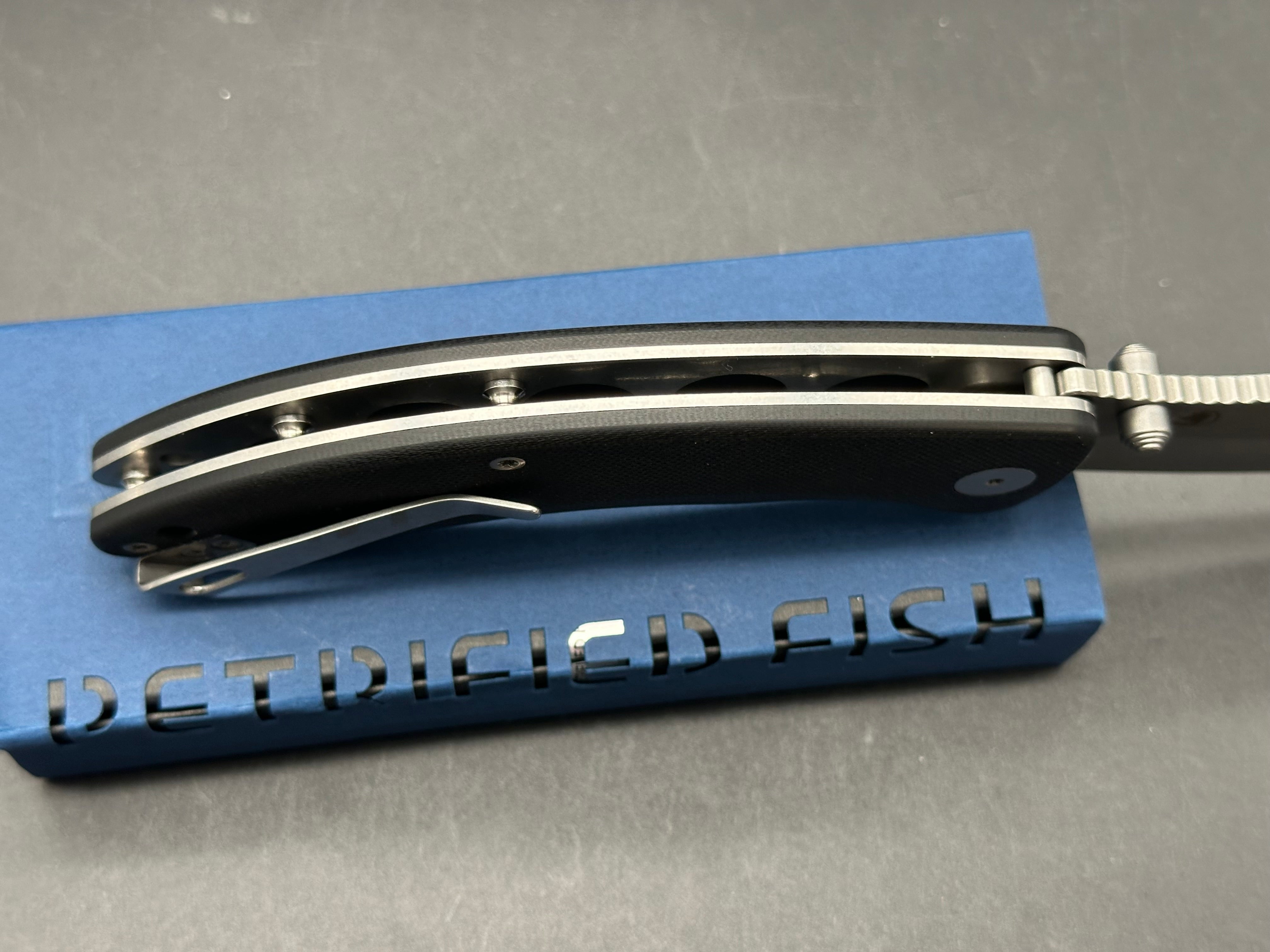Petrified Fish Zonda 3.74 inch 14C28N Steel Blade, G10 Handle, Liner Lock Folding knife