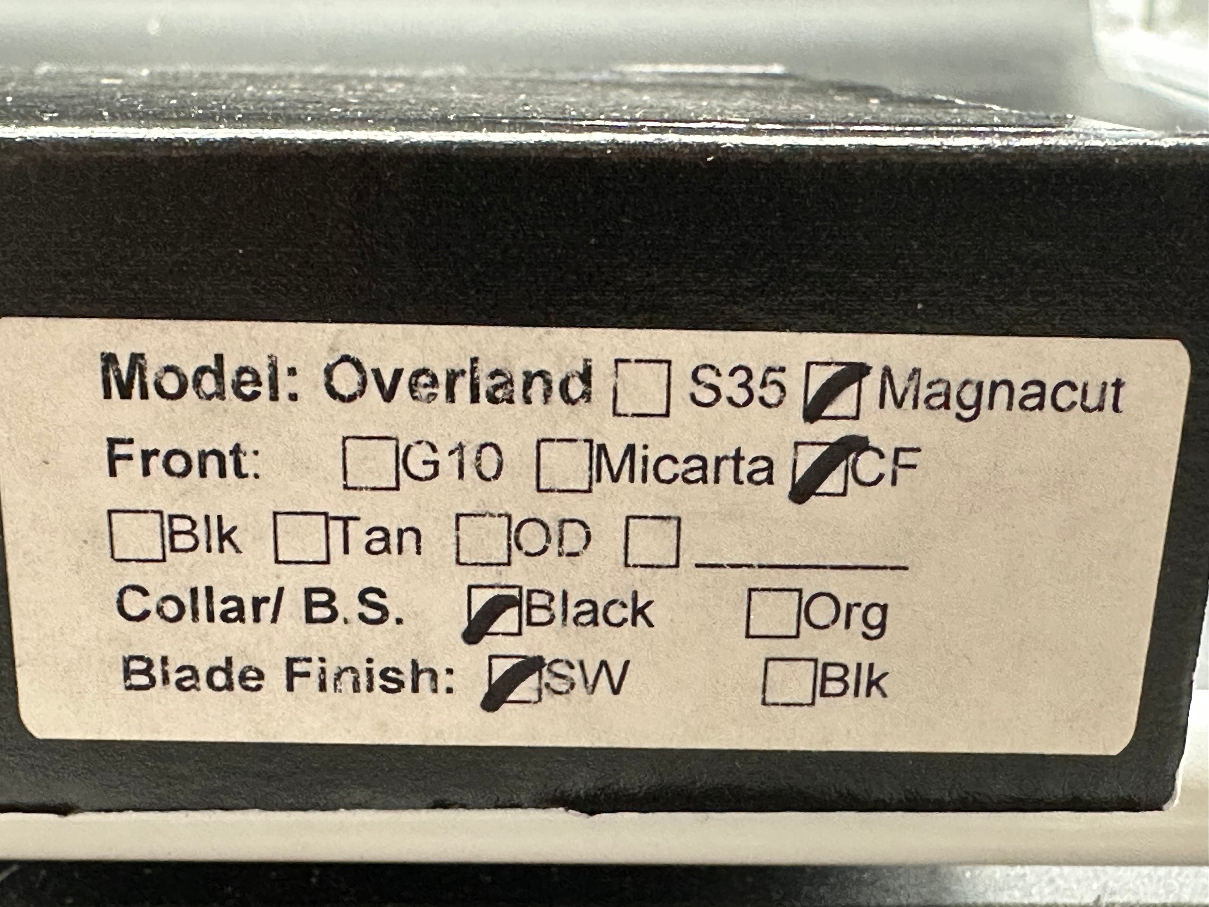 Millit / TJ Schwarz Overland, 3.17" MagnaCut Stonewash Blade with Carbon Fiber and Stonewash Titanium Frame Lock