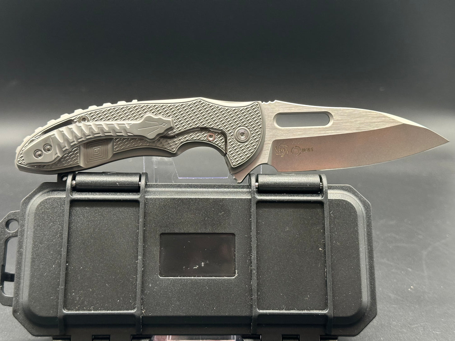 MECHFORCE RICK LALA SENTRY POCKET KNIFE DIAMOND TITANIUM HANDLE M390 BLADE