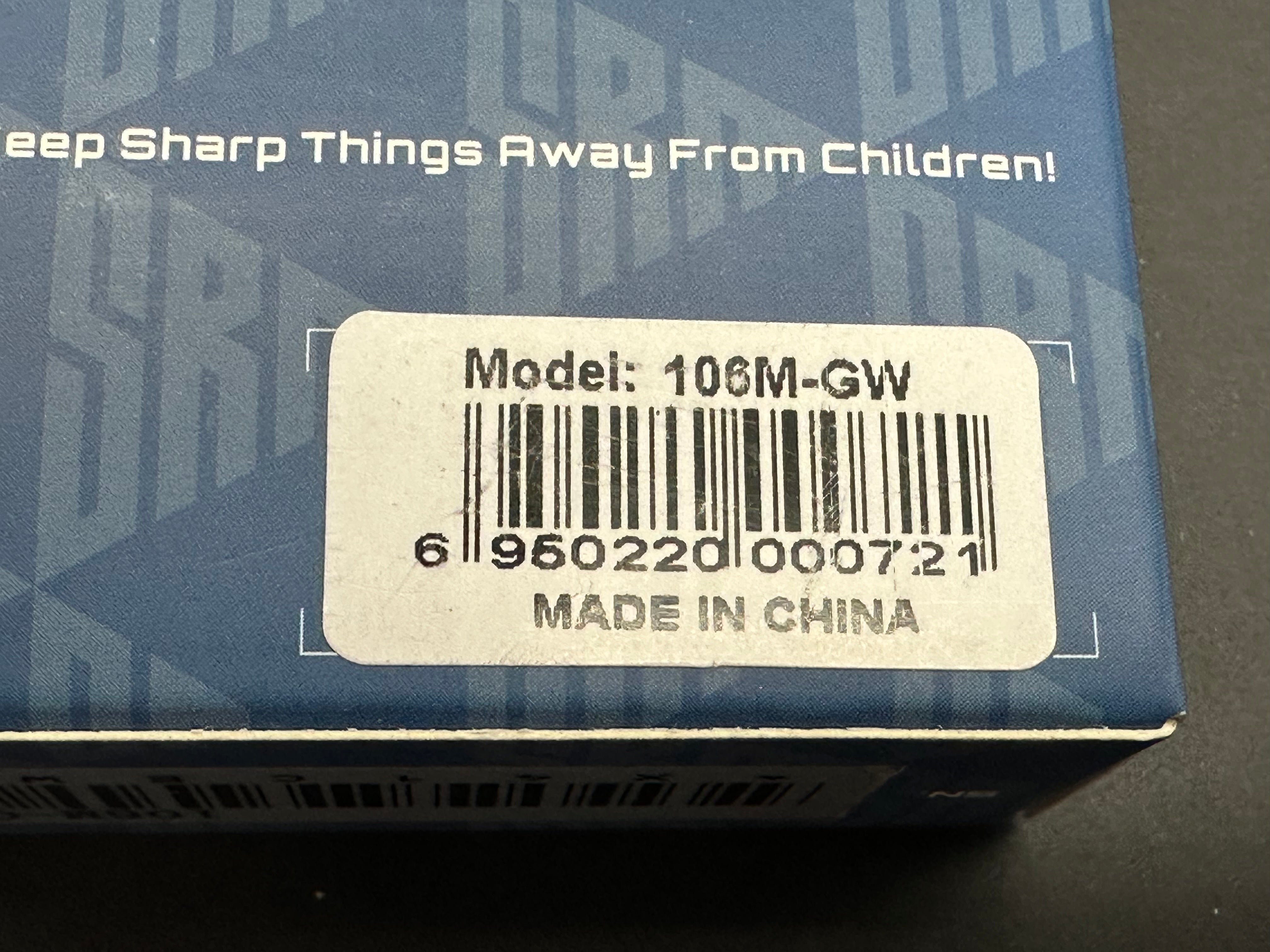 SRM Dome 106M-GW (2.99" 14C28N Blade, G10 Handle)