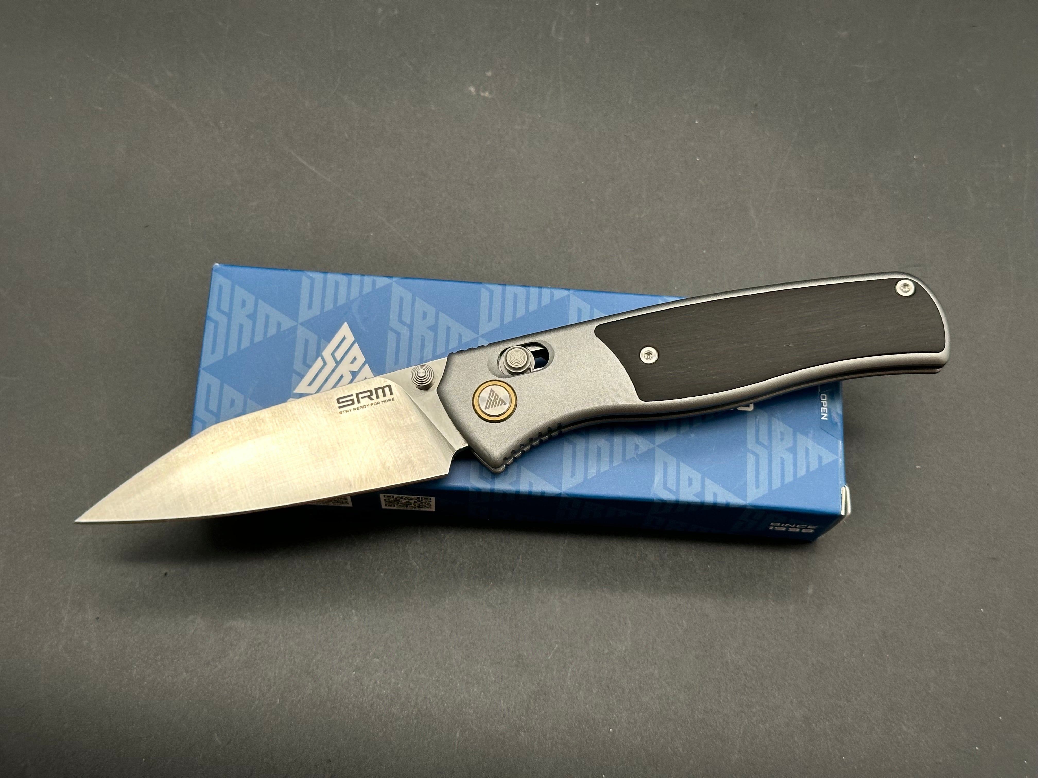 SRM 259L Medal folding knife ambi lock
