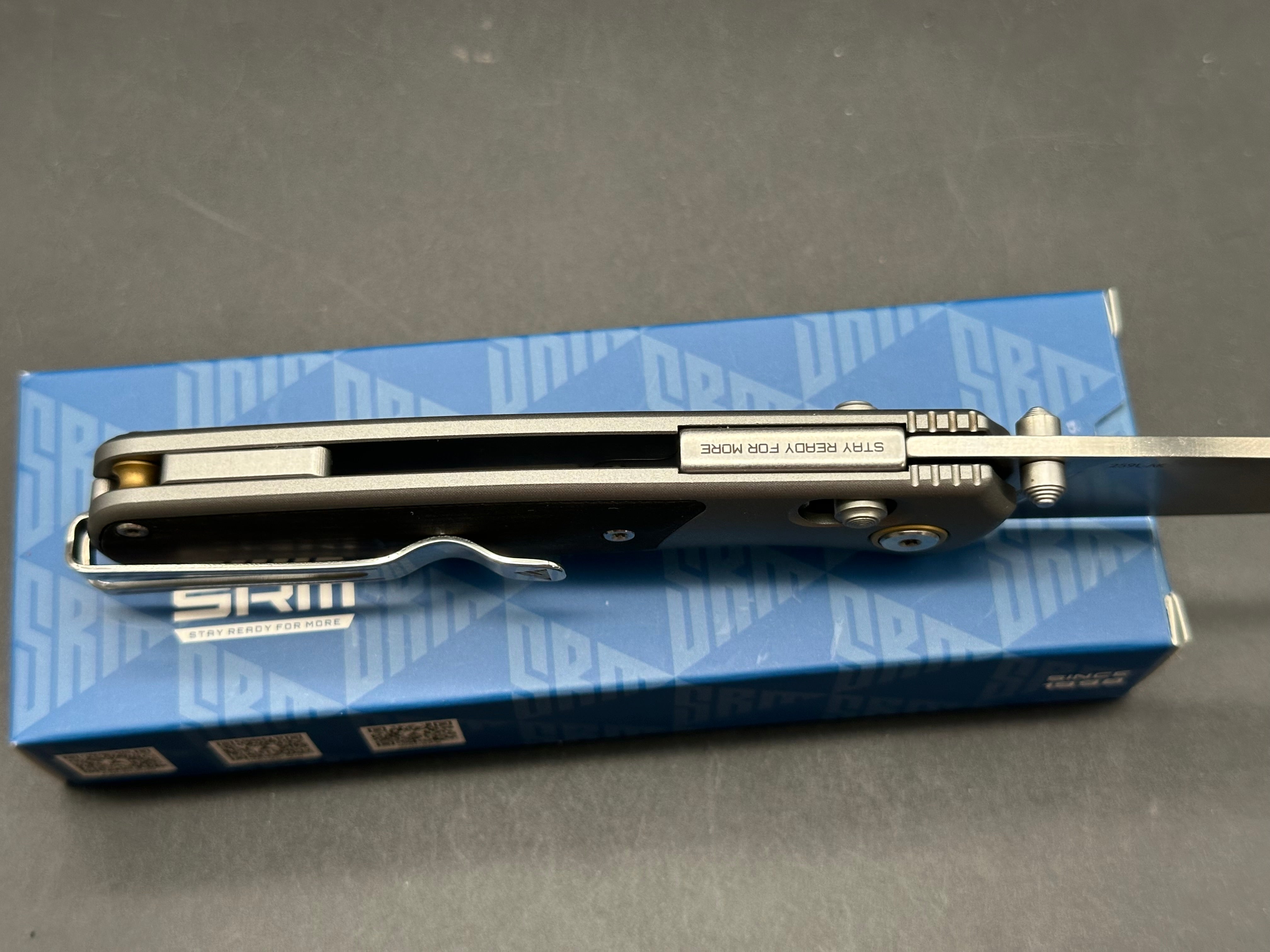 SRM 259L Medal folding knife ambi lock