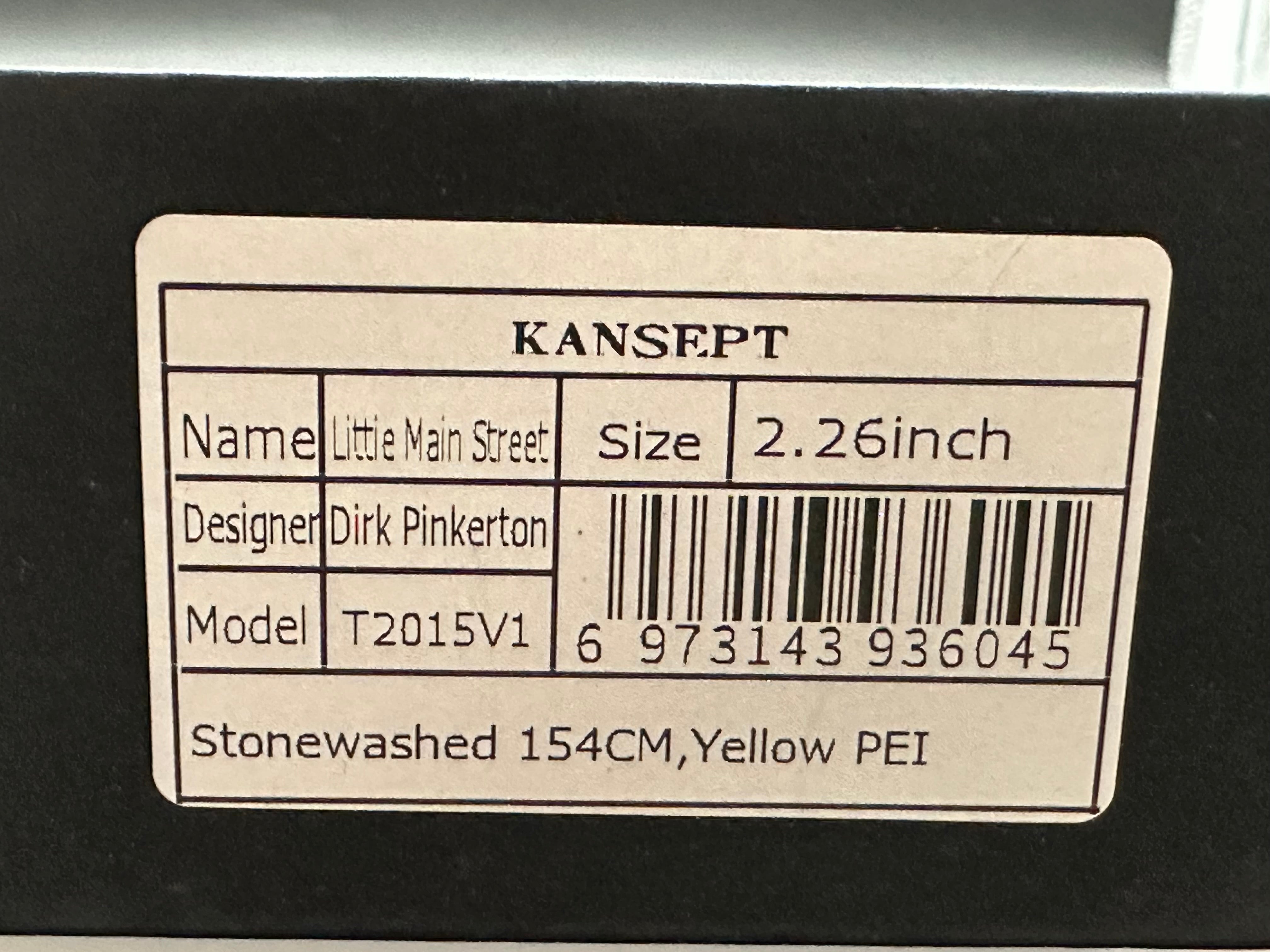 KANSEPT Little Main Street, 154CM, Yellow PEI