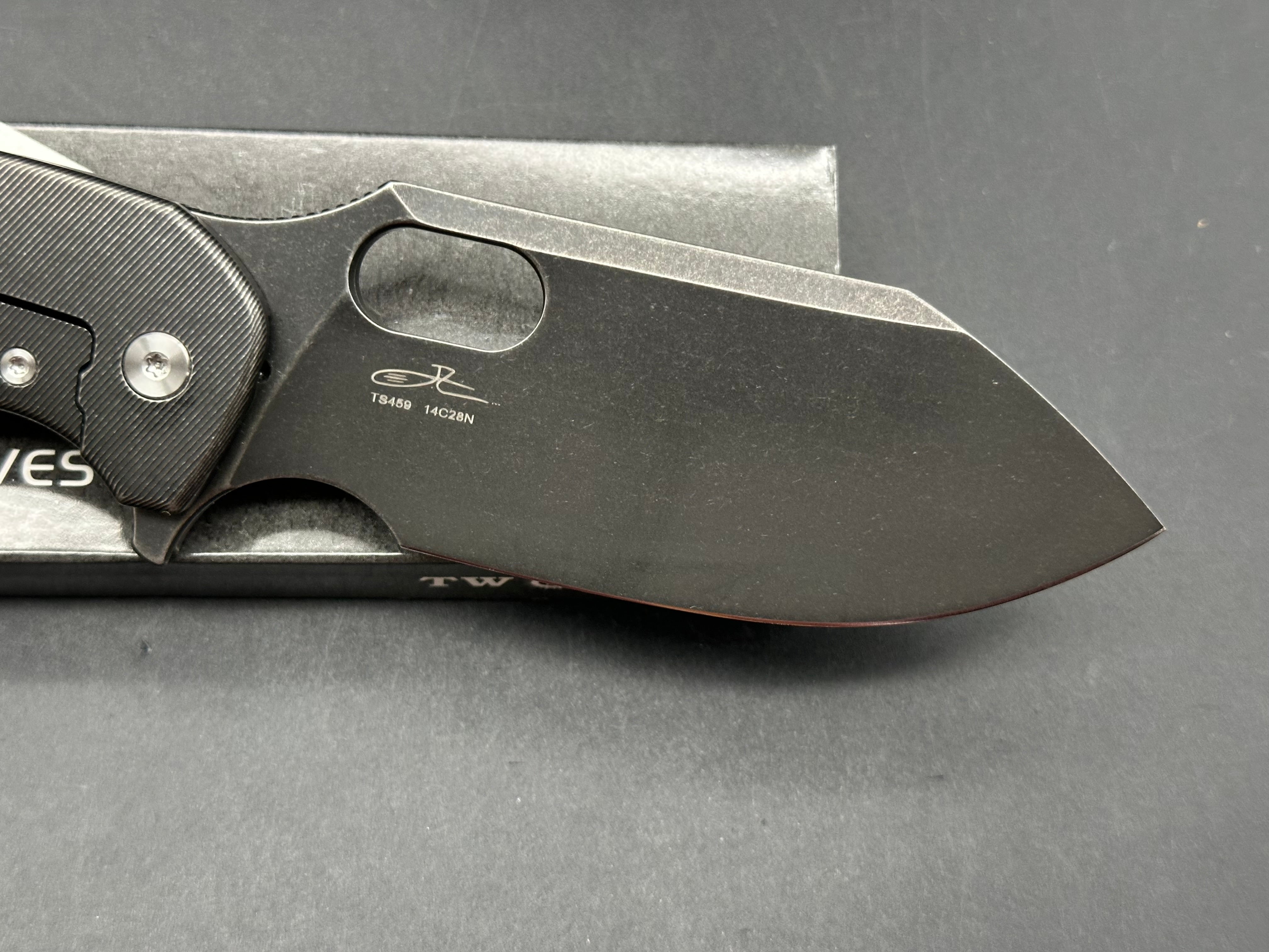 TWOSUN TS459-BLACK BLACK TITANIUM HANDLE 14C28N