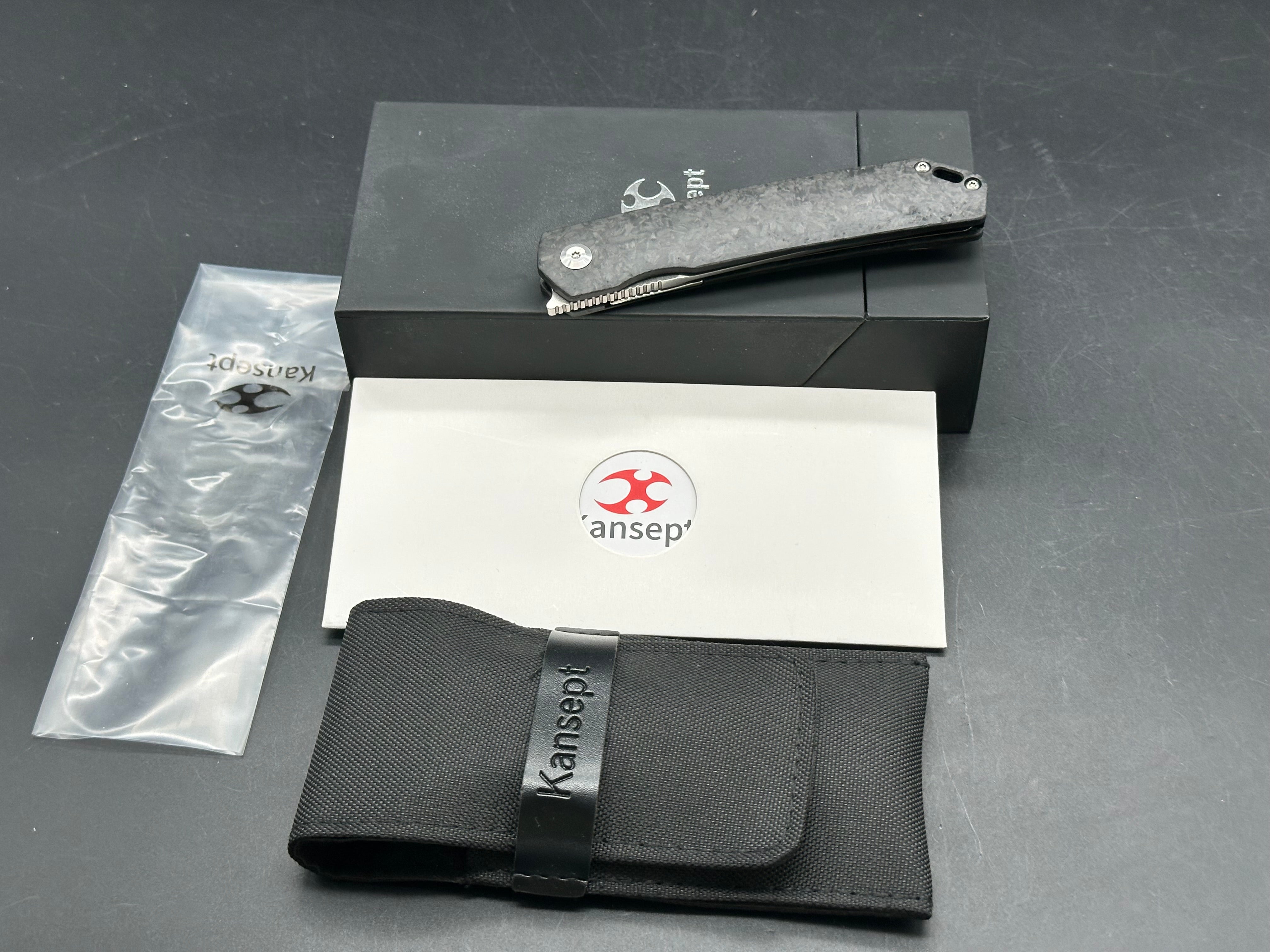 Kansept Hazakura - Blk Carbon Fiber (3.54" 154CM)