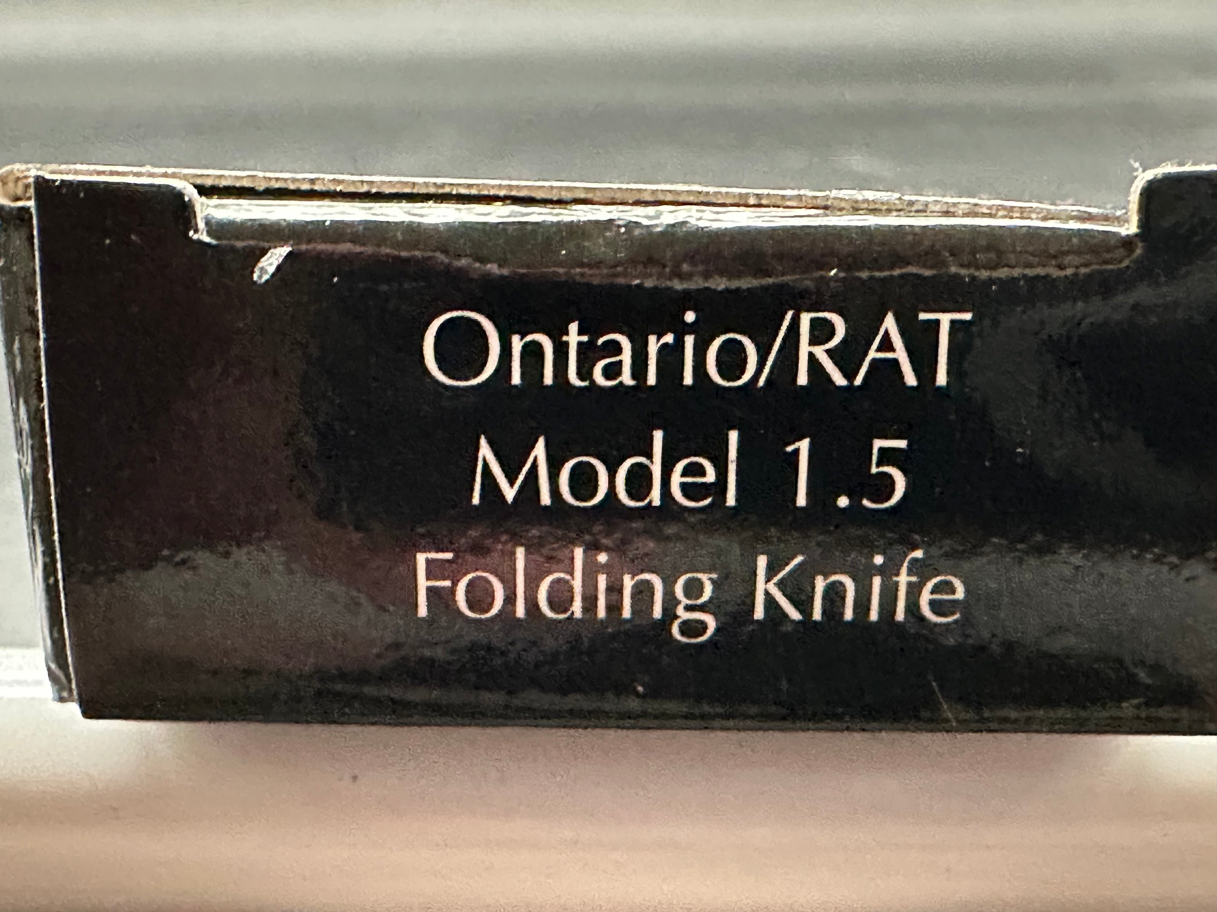 Ontario Rat Model 1.5 3.25" CPM MagnaCut with Black Textured G10 Scales