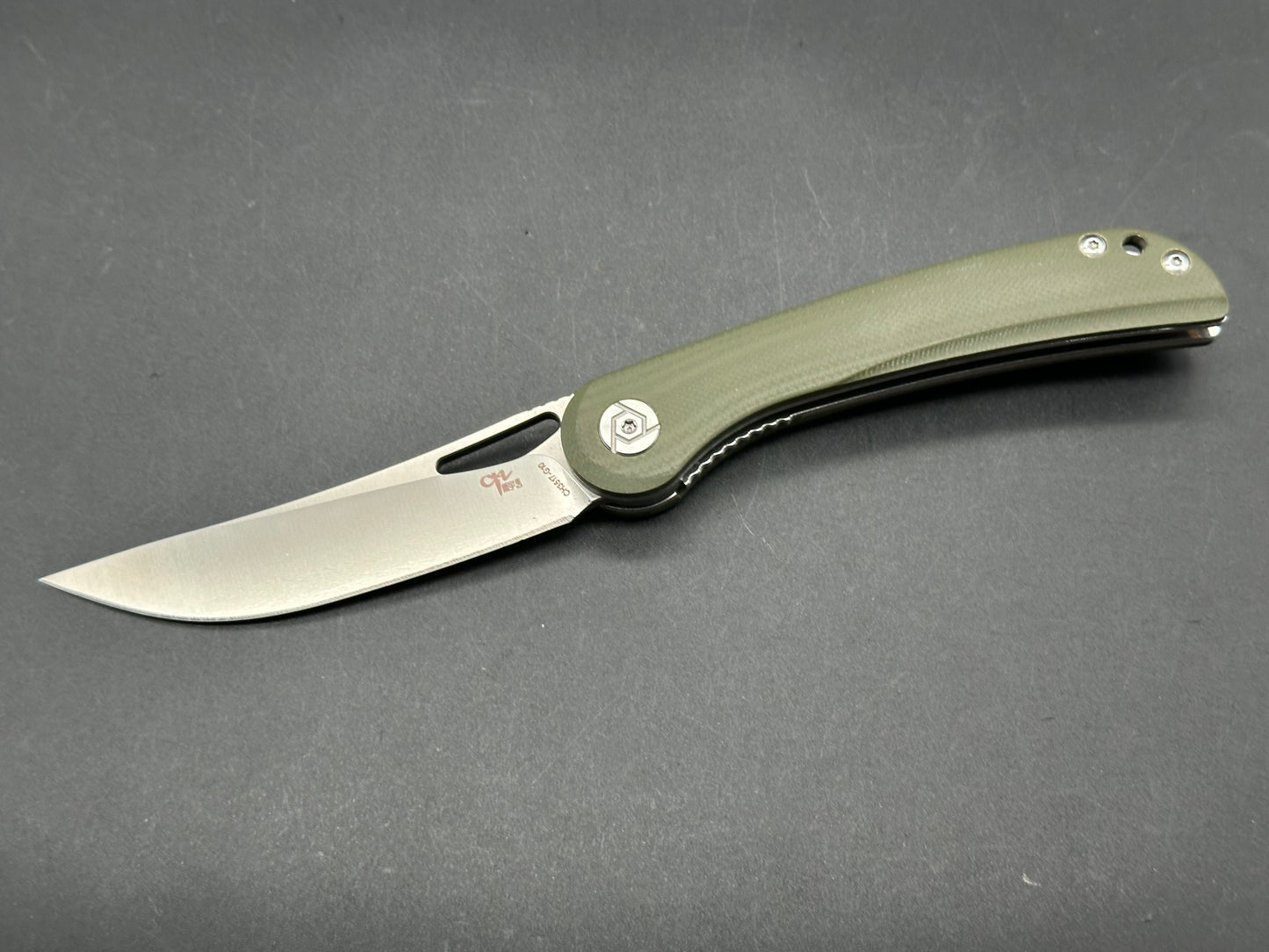 CH knife CH3517 Liner Lock Green G10 (3.78" D2 blade)