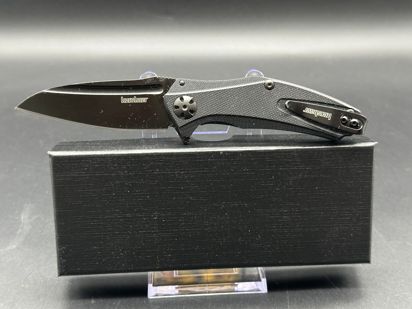 Kershaw Mini Natrix Frame Lock Black G10 (2.75" 8Cr13MoV black blade)