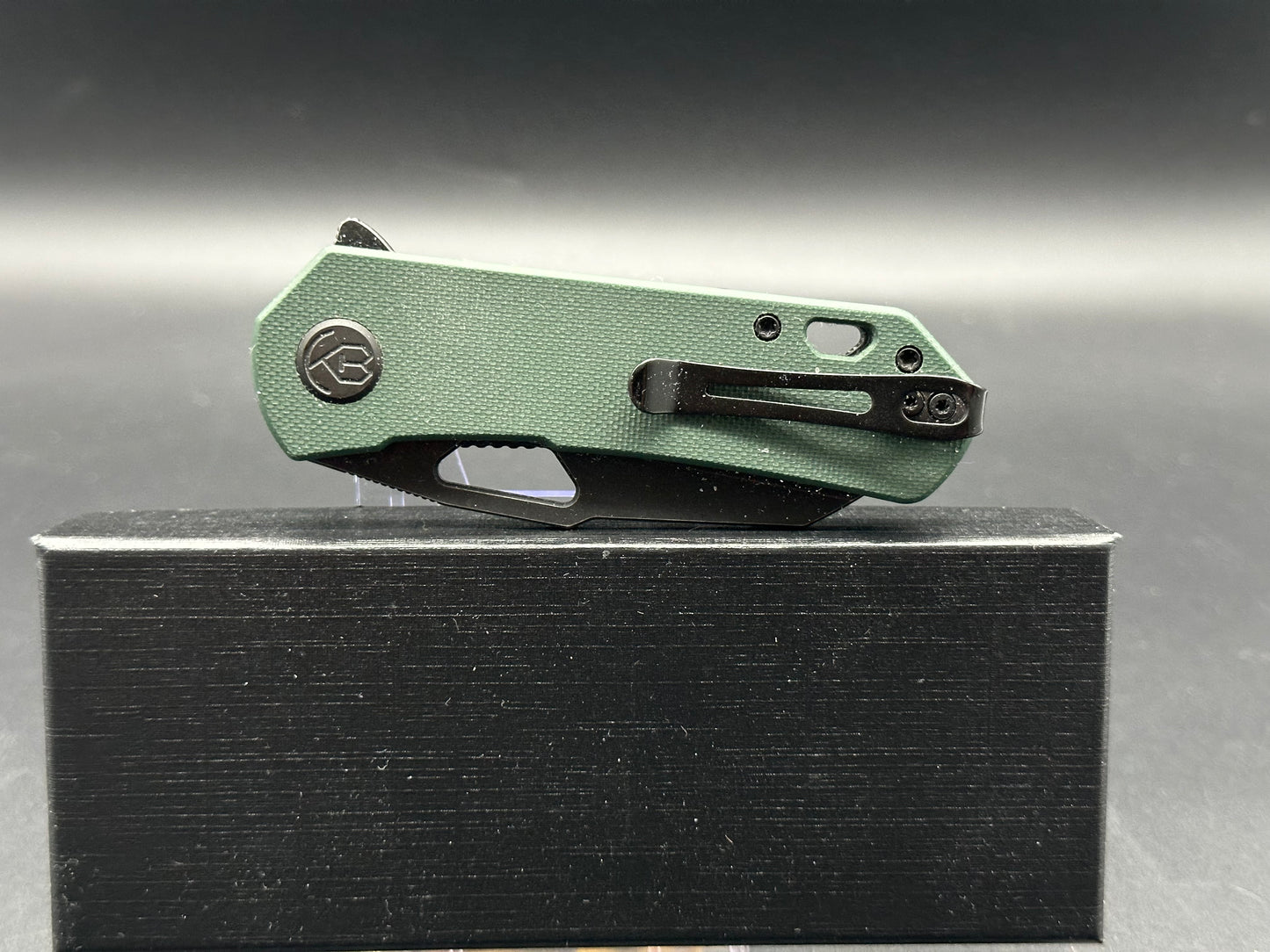 KUBEY Duroc Liner Lock Dark Green G10 KU332D (2.91" D2)