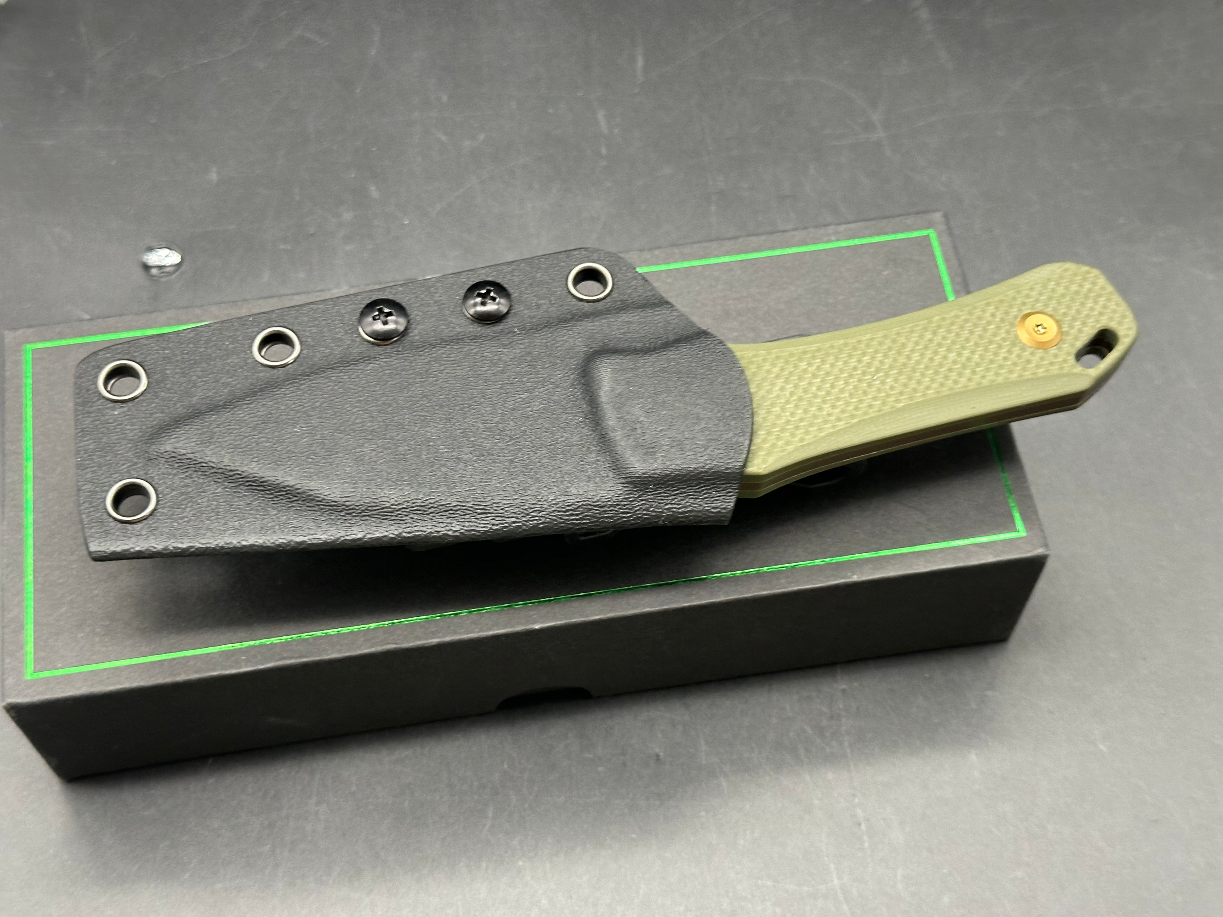 Tenable 1058A3 Loki Fixed Blade Knife Olive G10