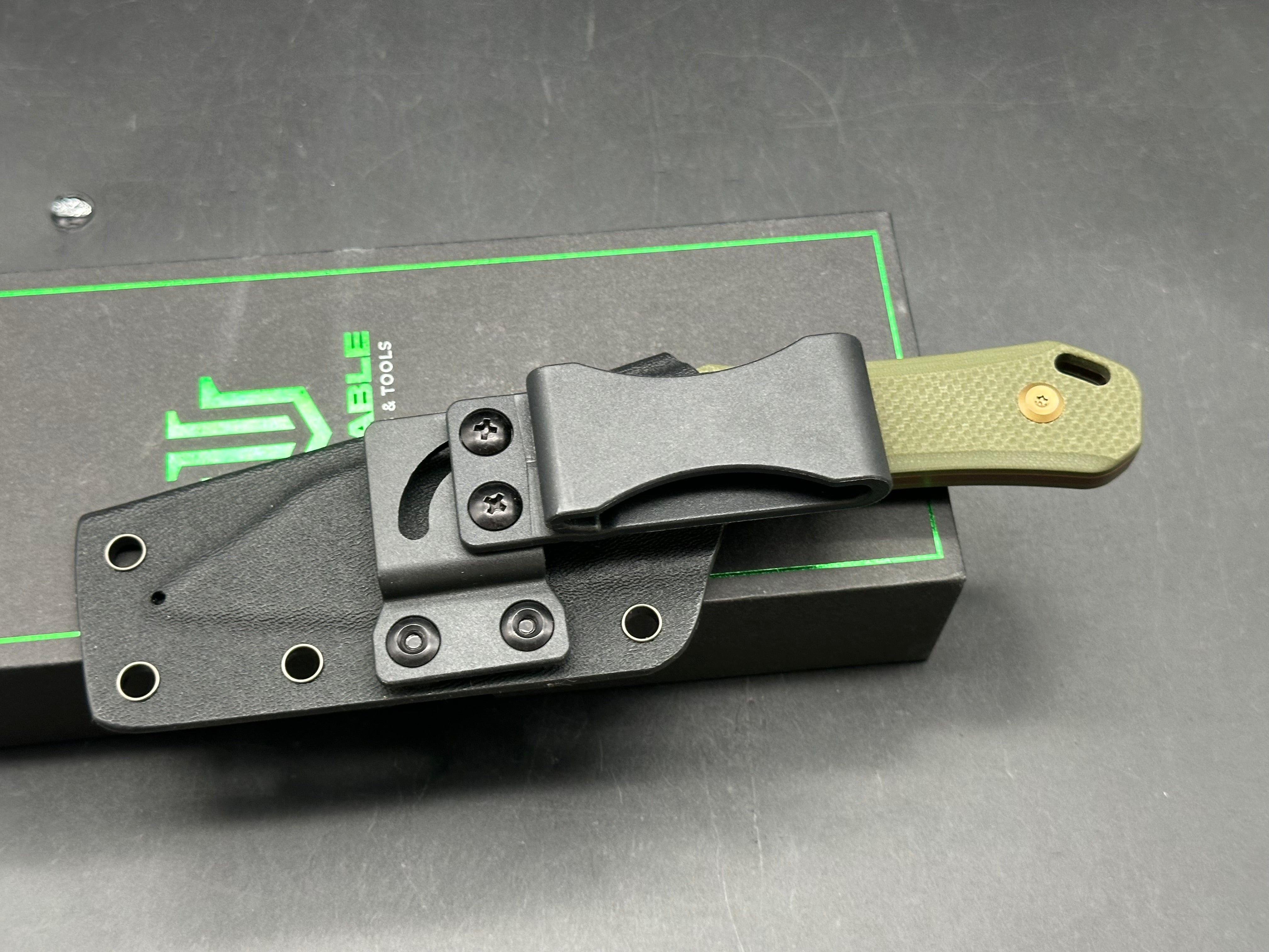 Tenable 1058A3 Loki Fixed Blade Knife Olive G10