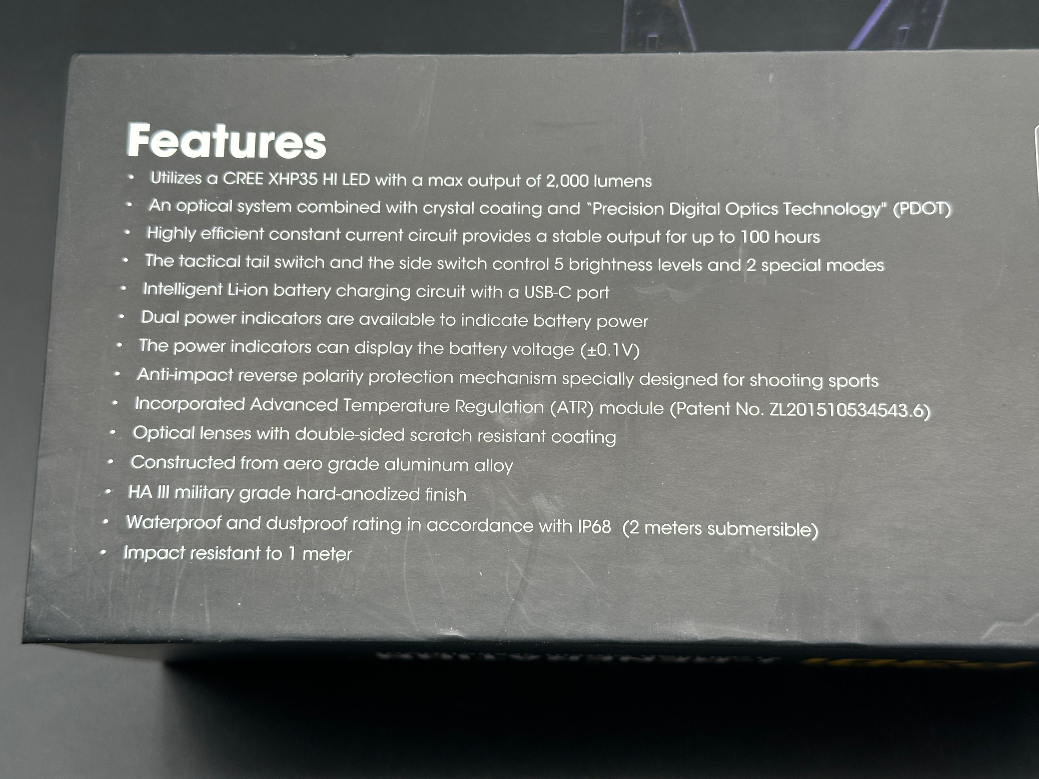 Nitecore P30i - 2000lm thrower flashlight