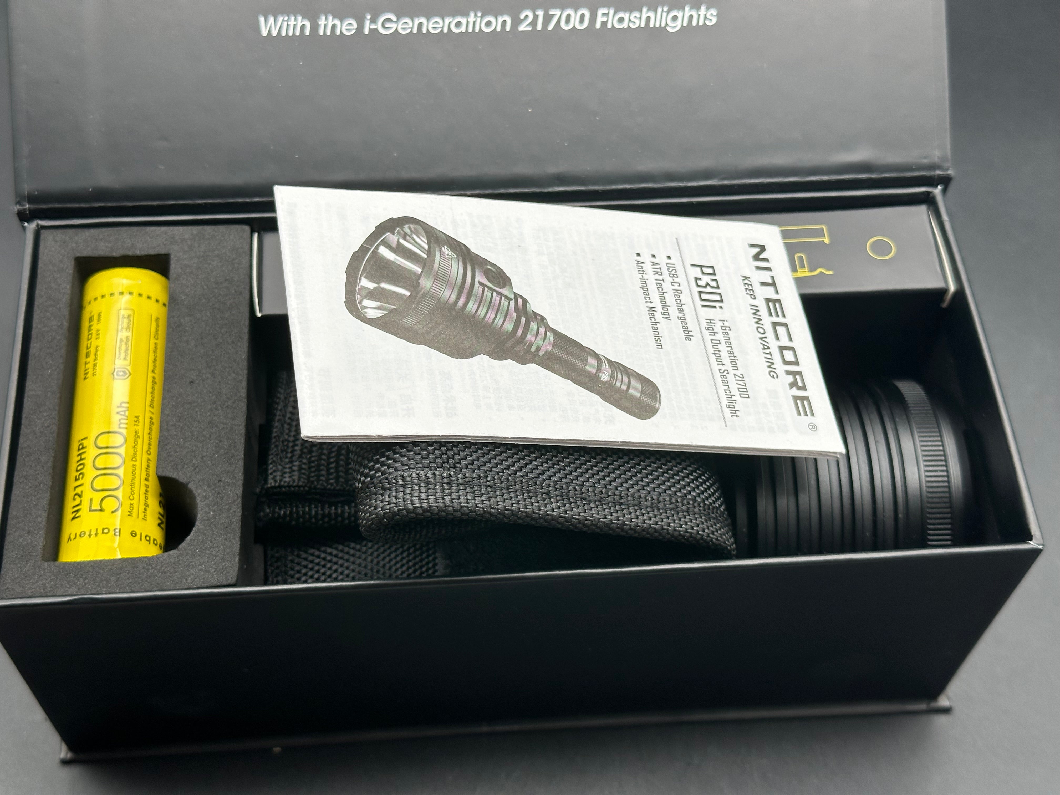 Nitecore P30i - 2000lm thrower flashlight
