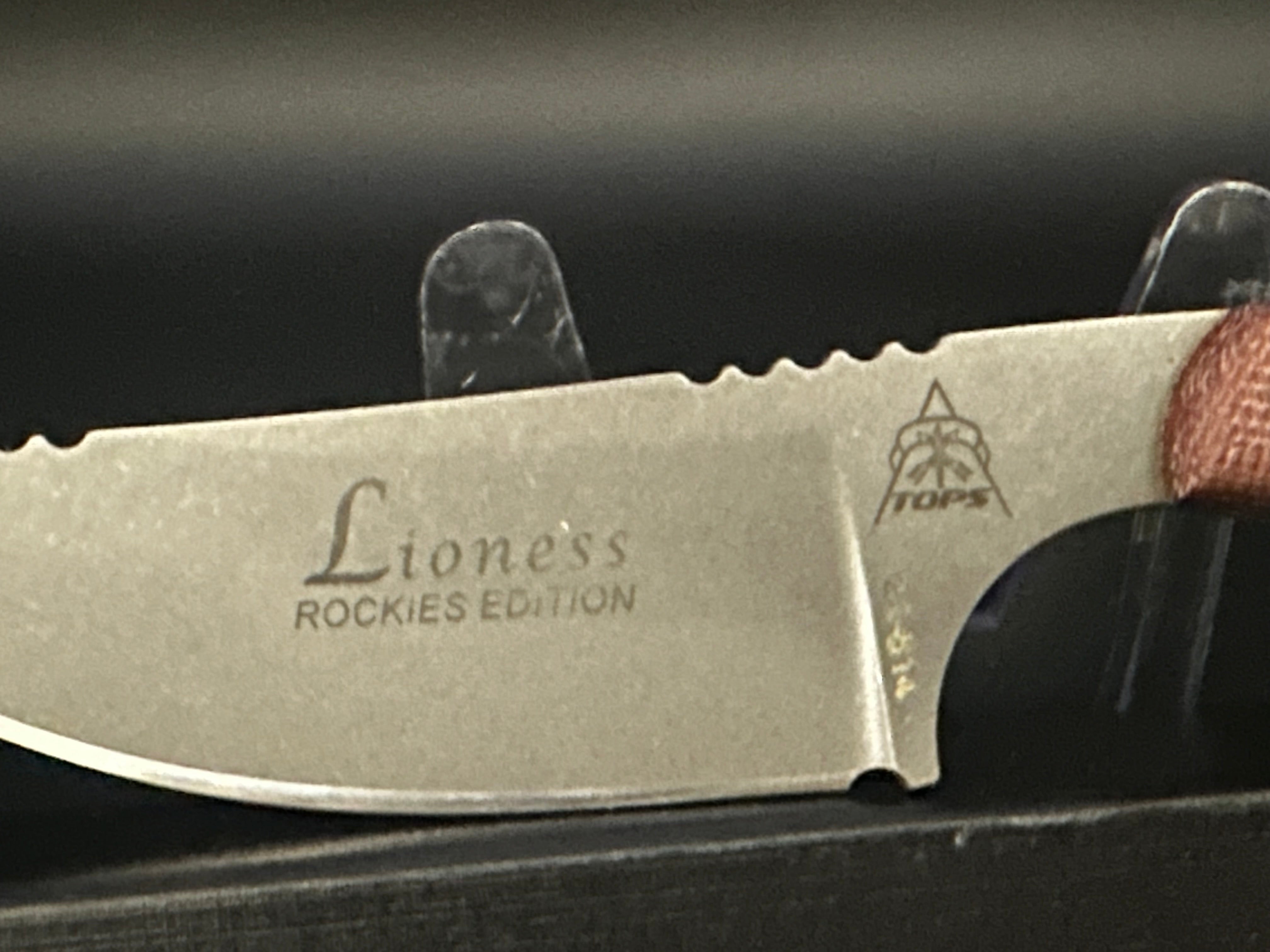 Tops Lioness Rockies Ed  Custom Kydex sheath