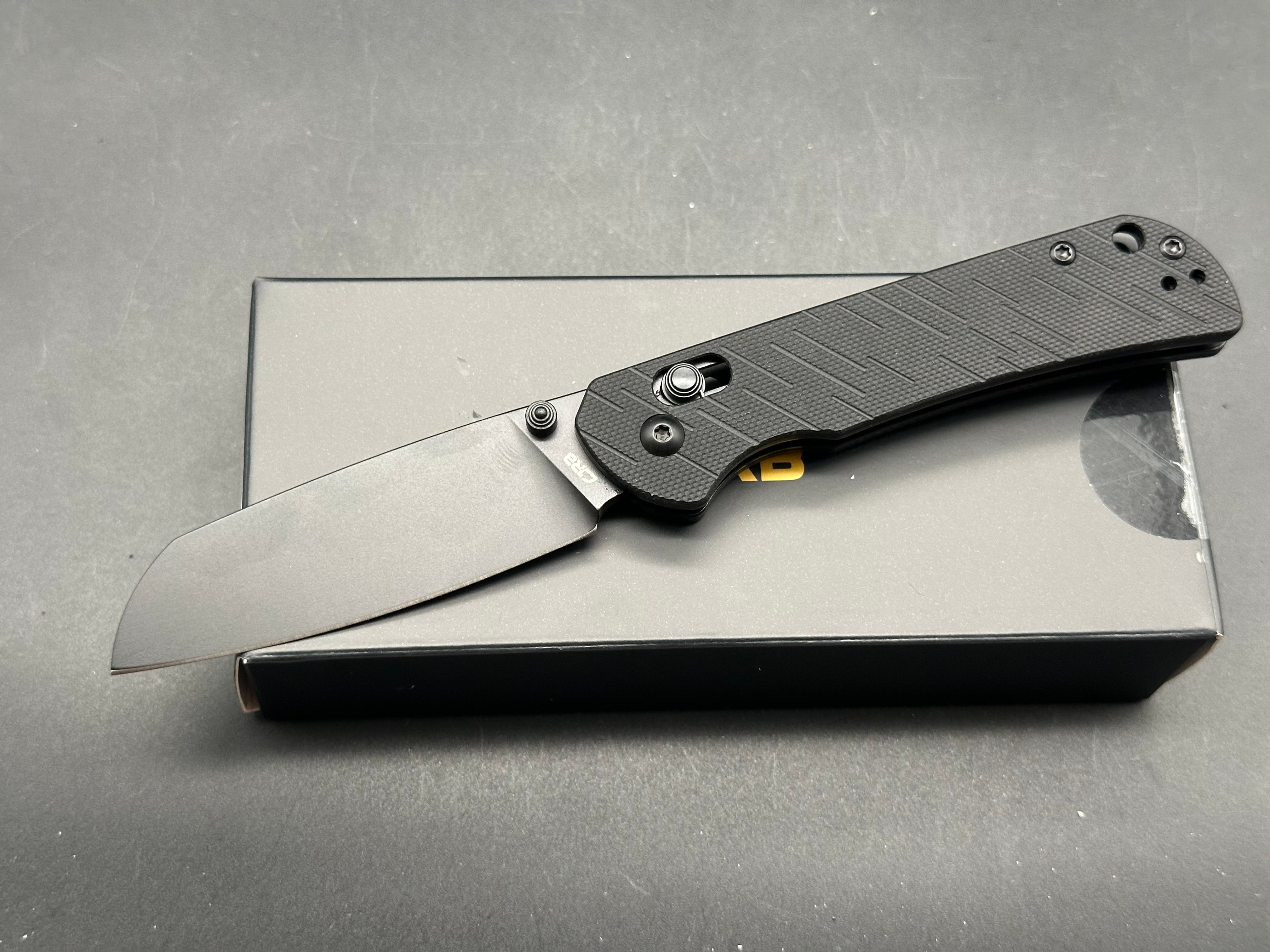 CJRB LYRID BLACK G10 HANDLE AR-RPM9 SHEEPSFOOT BLADE