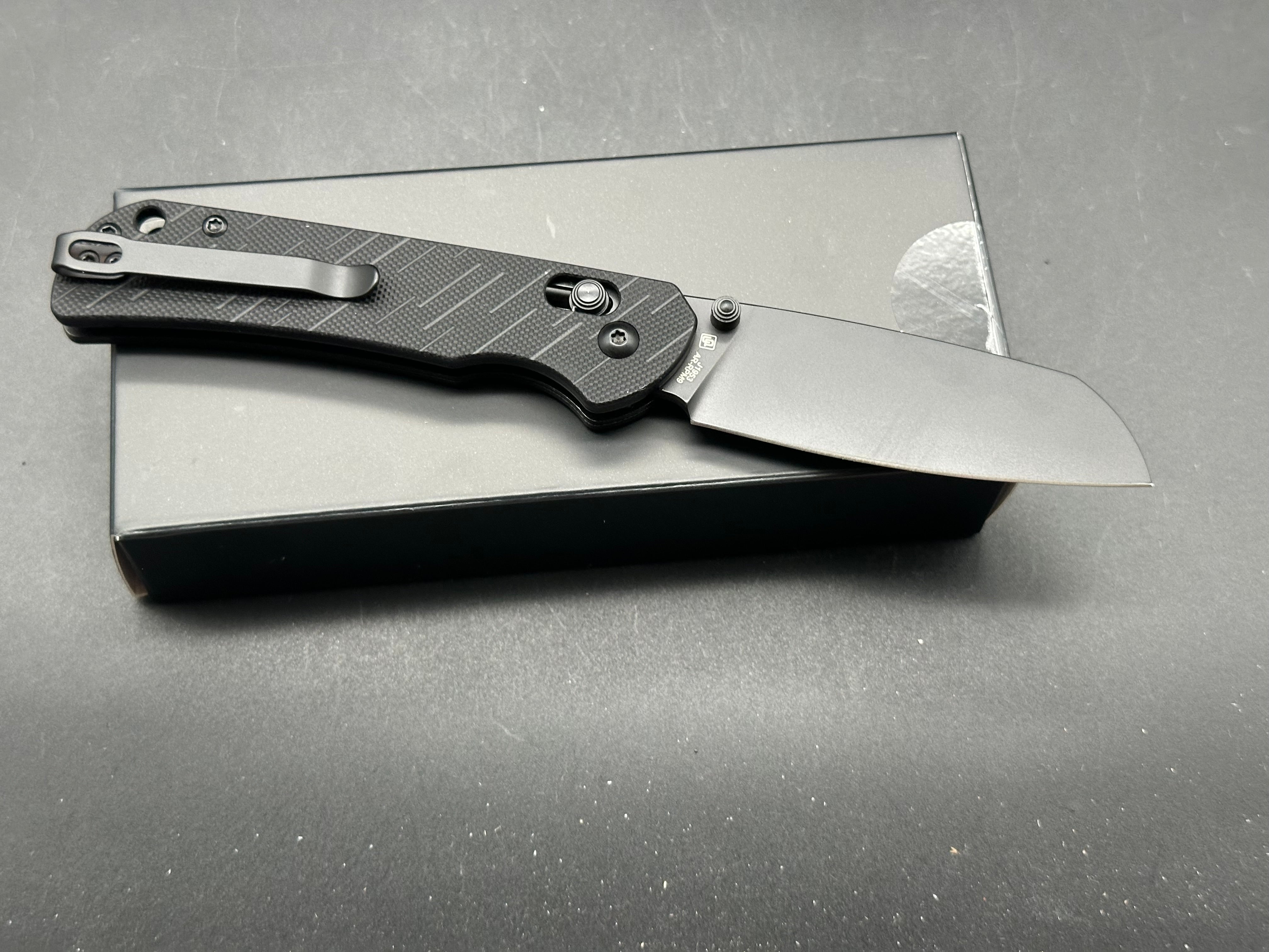 CJRB LYRID BLACK G10 HANDLE AR-RPM9 SHEEPSFOOT BLADE