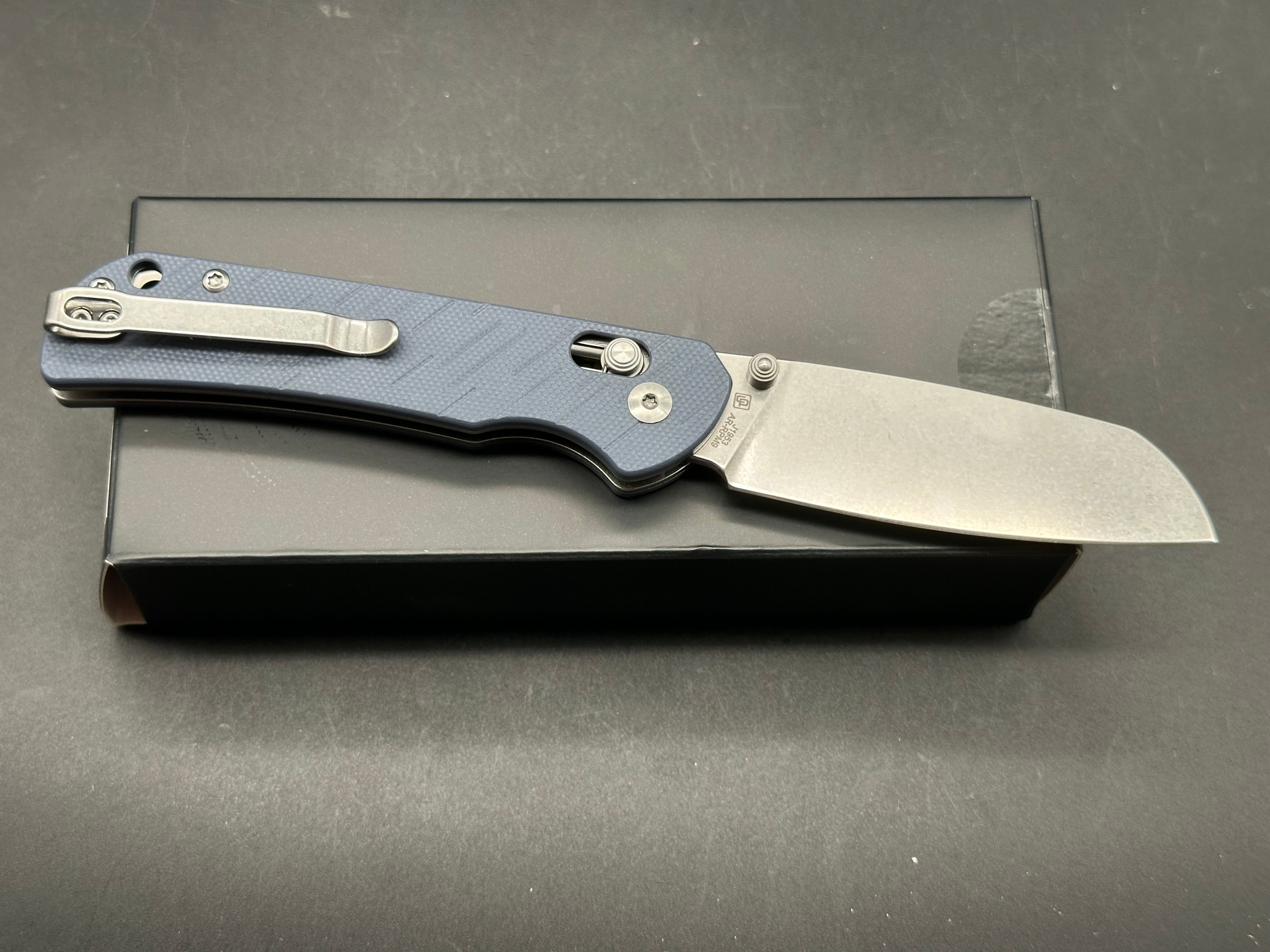 CJRB LYRID GREY G10 HANDLE AR-RPM9 SHEEPSFOOT BLADE