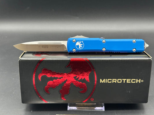 Microtech Ultratech S/E OTF Automatic Knife Blue (3.4" Stonewash) 121-10BL