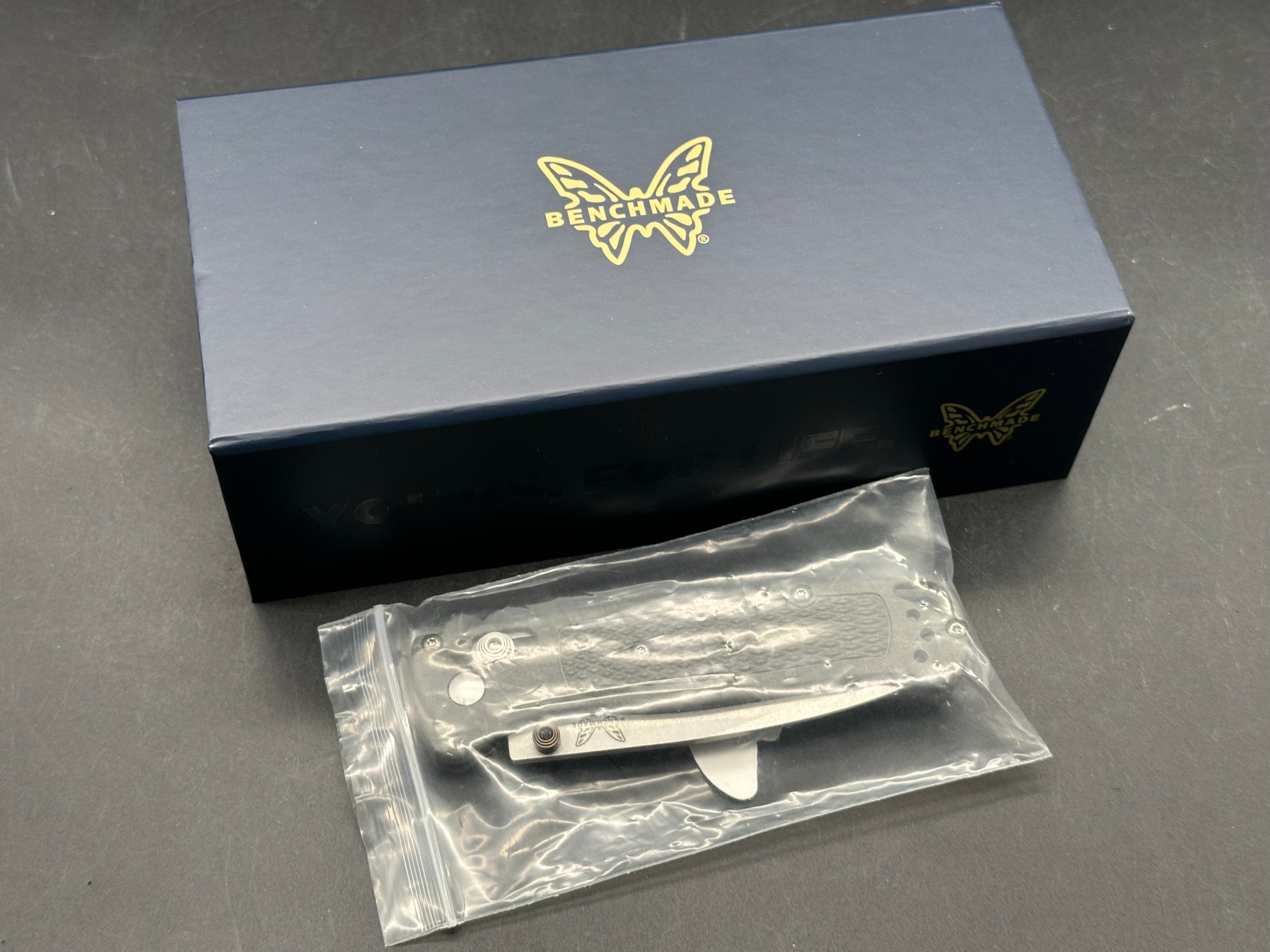 Benchmade Bugout - Custom 3.24" CPM MagnaCut Stonewash Blade with OD Green Grivory Scales
