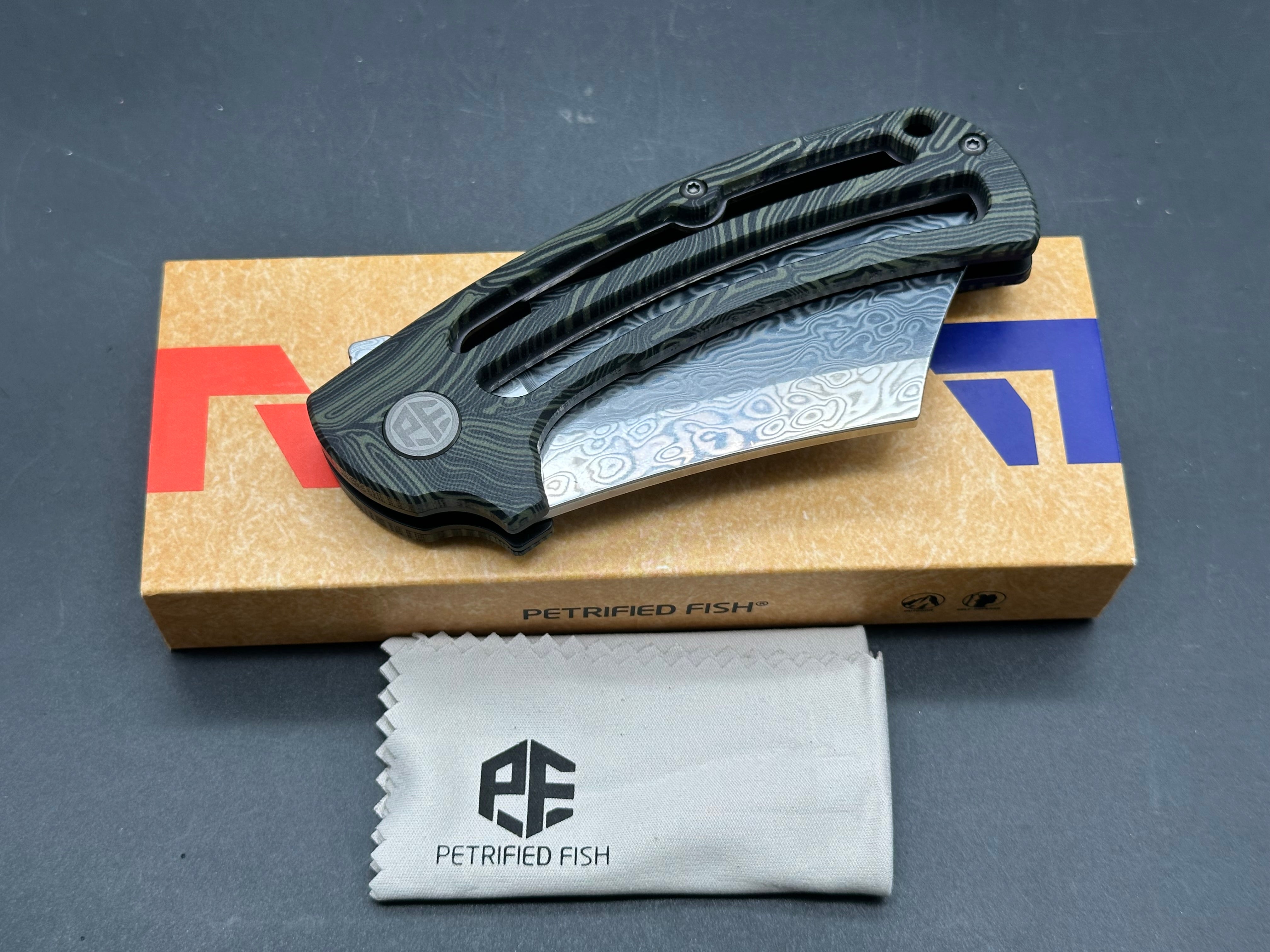 Petrified Fish PFE01 Eddy Damascus