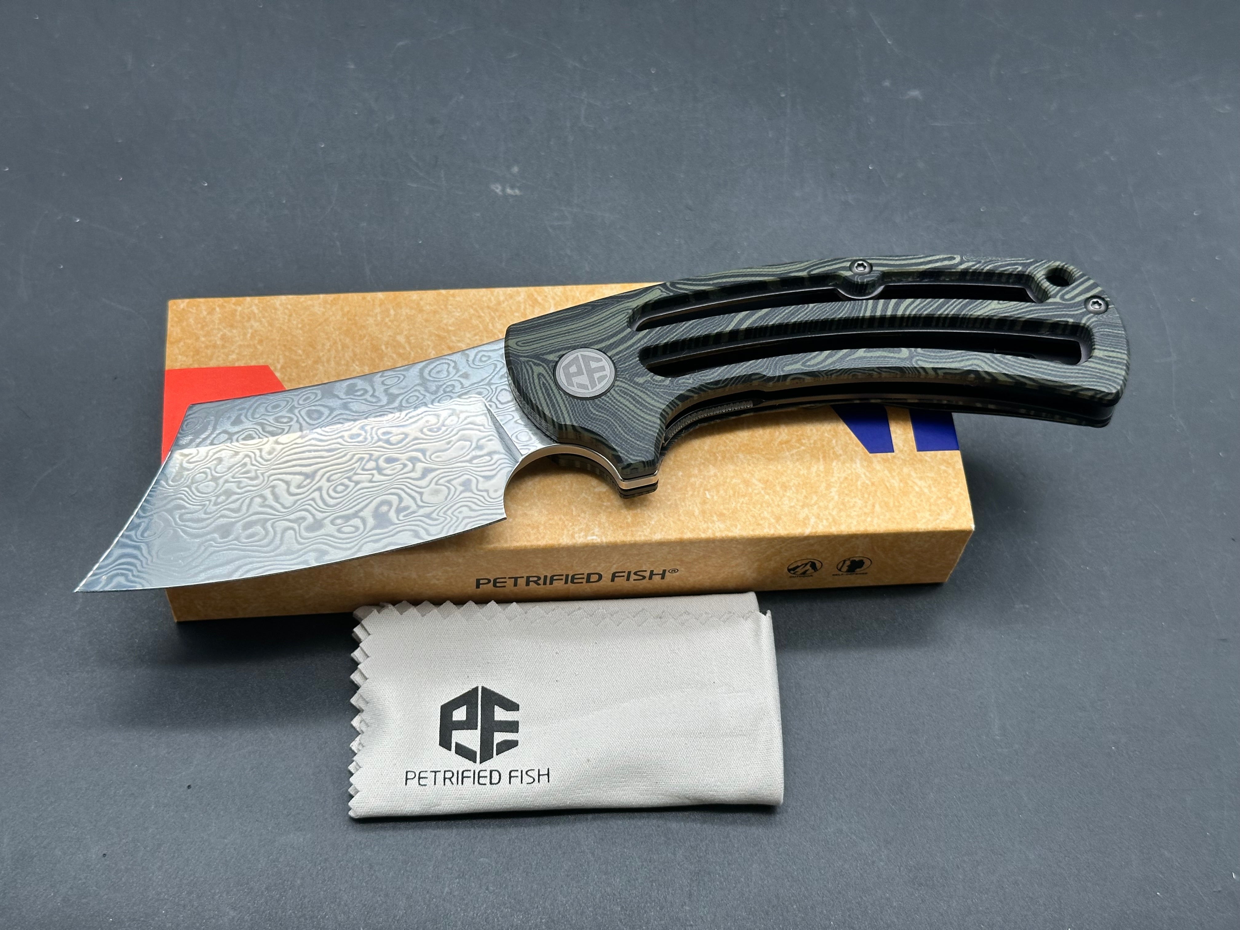 Petrified Fish PFE01 Eddy Damascus