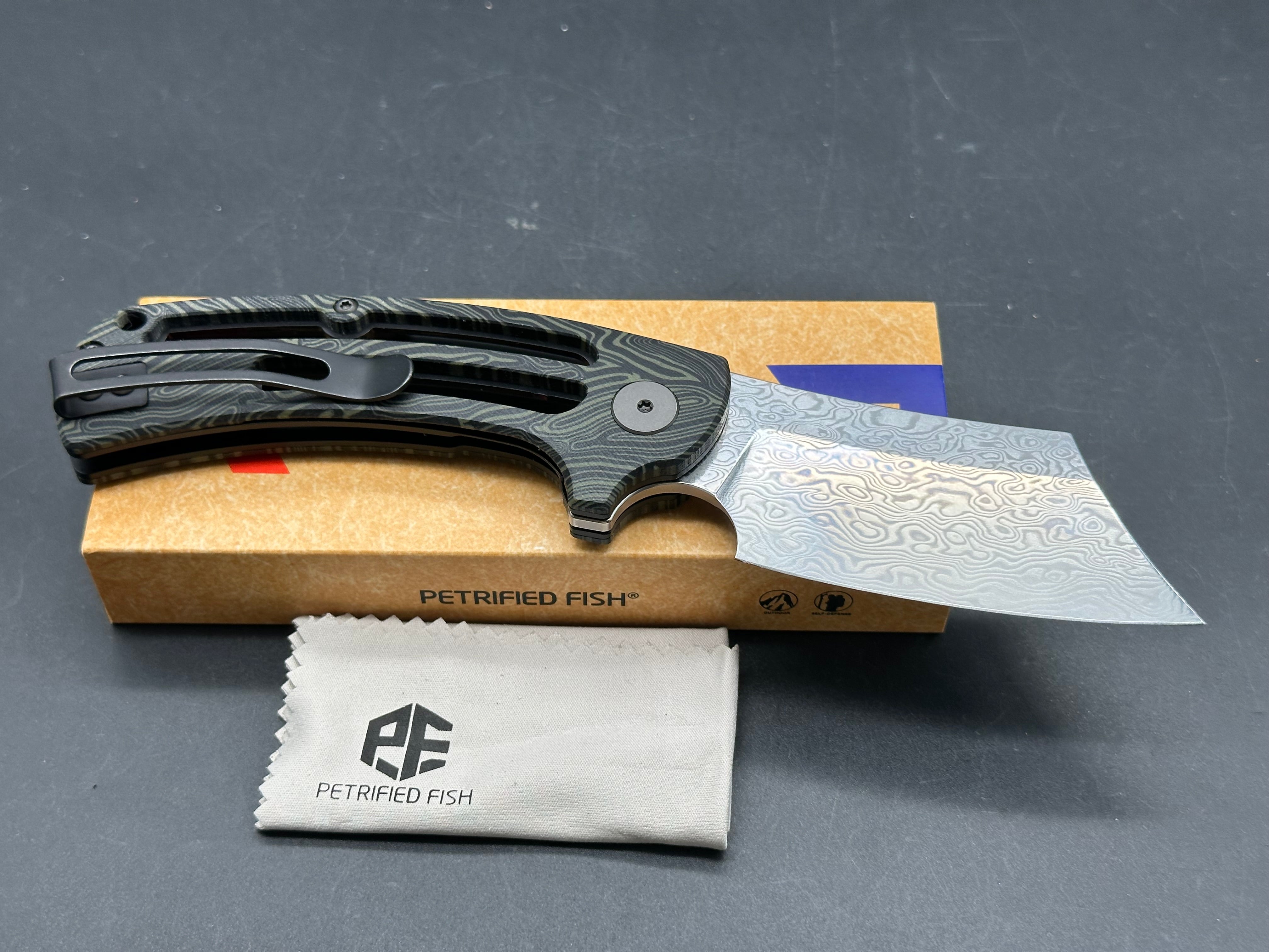 Petrified Fish PFE01 Eddy Damascus
