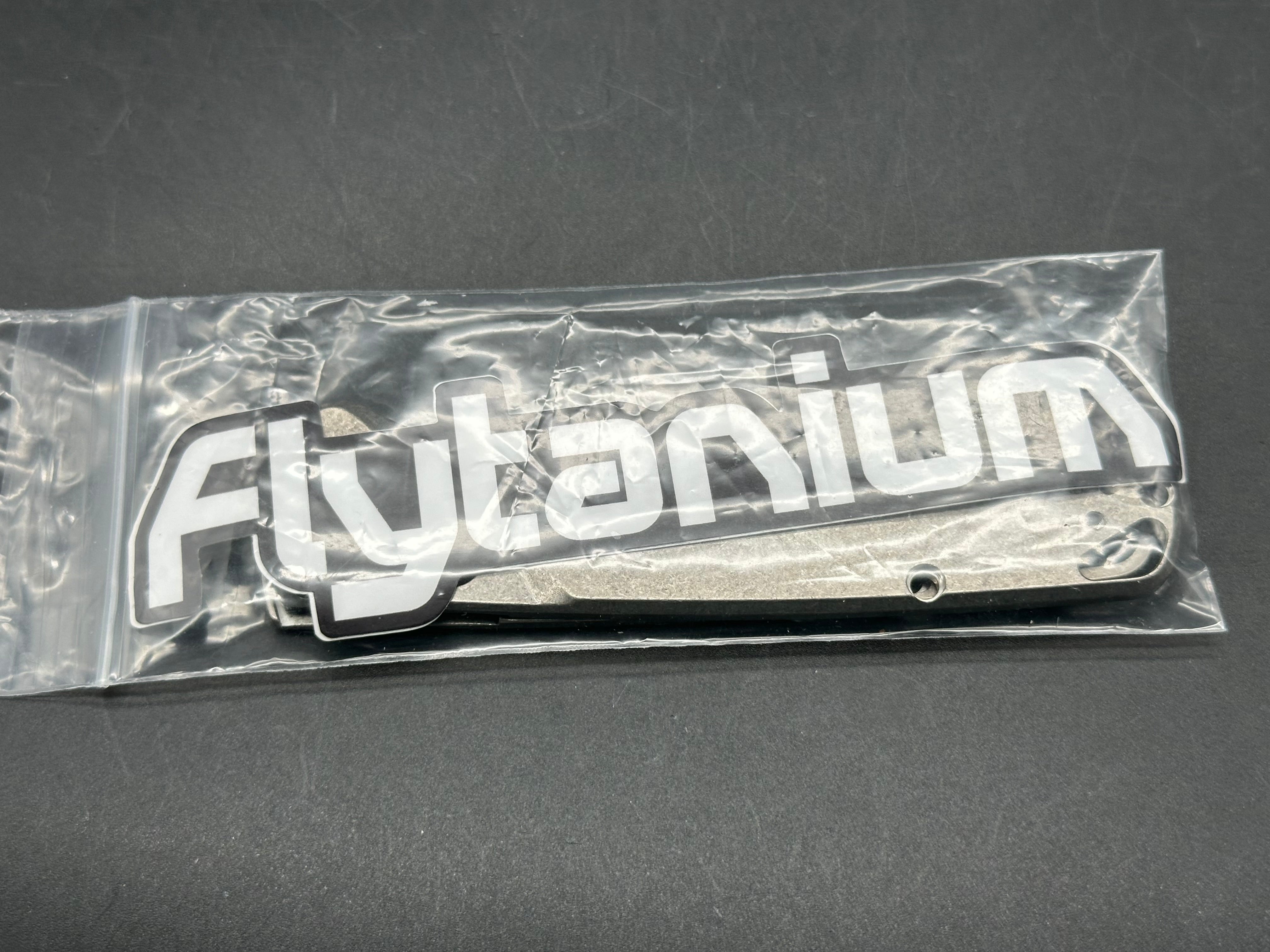 Benchmade Bugout 535 Flytanium Classic Stonewash Titanium Replacement Scales