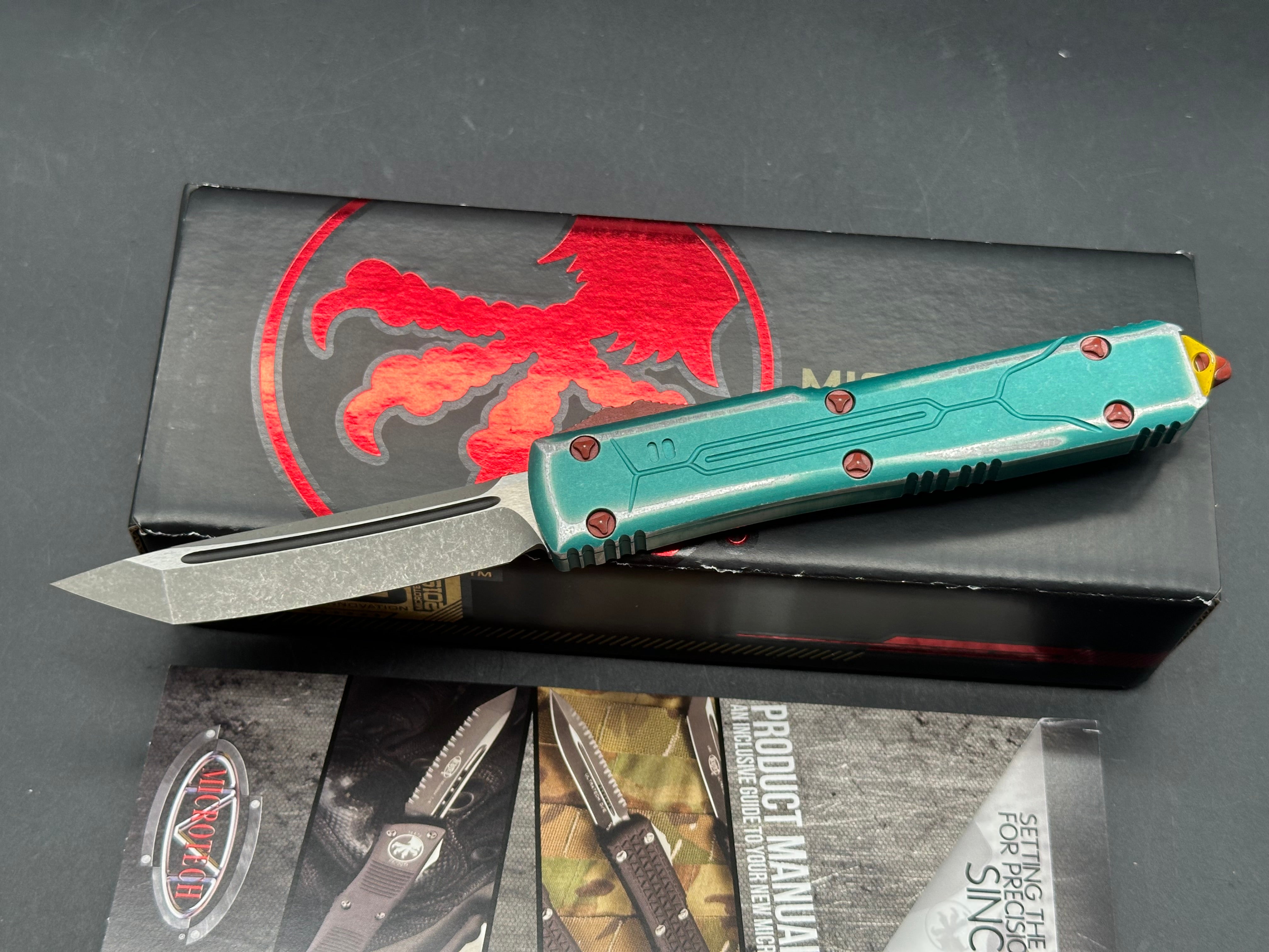 Microtech Ultratech T/E Bounty Hunter Apocalyptic Standard 123-10 Apocalyptic Finish Tanto Blade