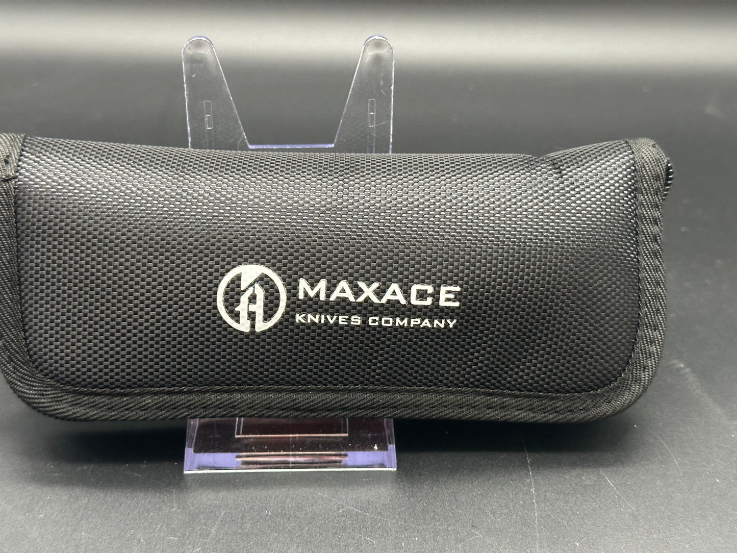 Maxace Amber 2S integral titanium knife w/timascus