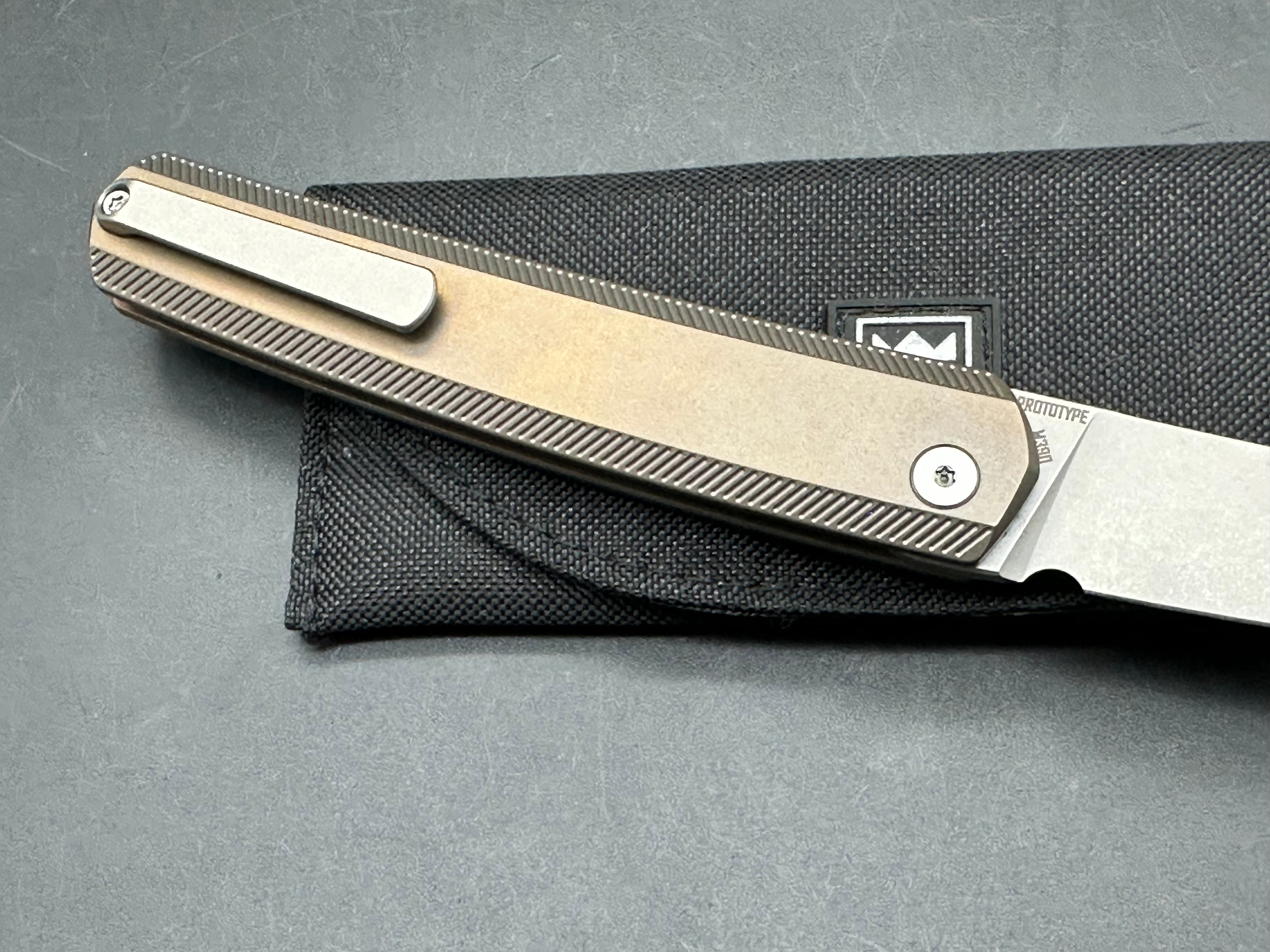 Kingsford KwaiKing Prototype titanium / M390 (Vosteed OEM)