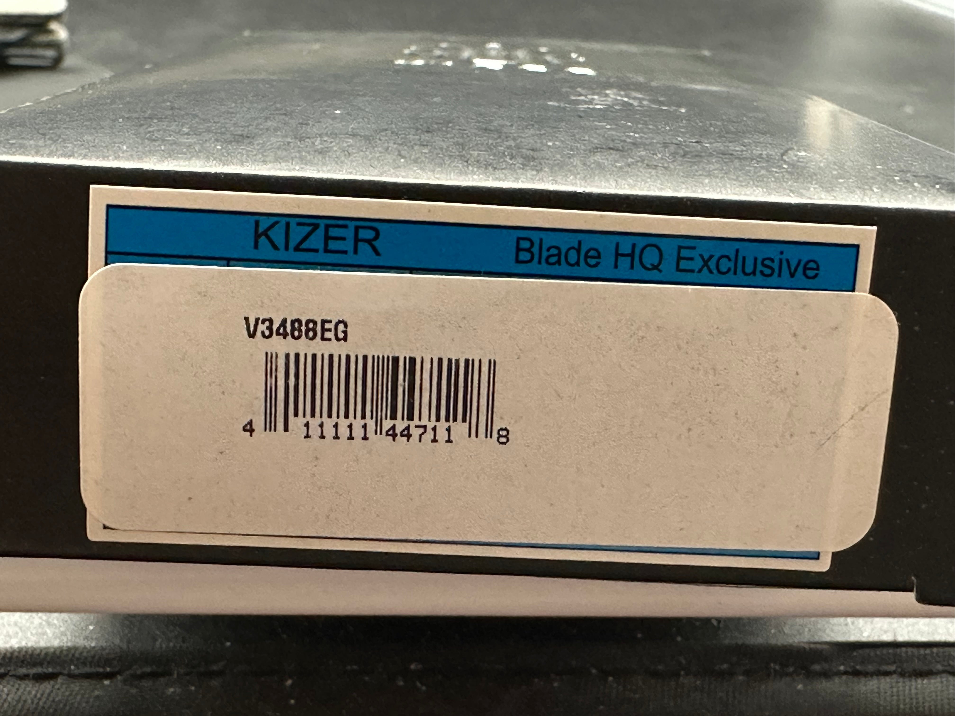 Kizer Mini Sheepdog Blade HQ Exclusive #137 Black CPM-10V Blade, Black Micarta Scales