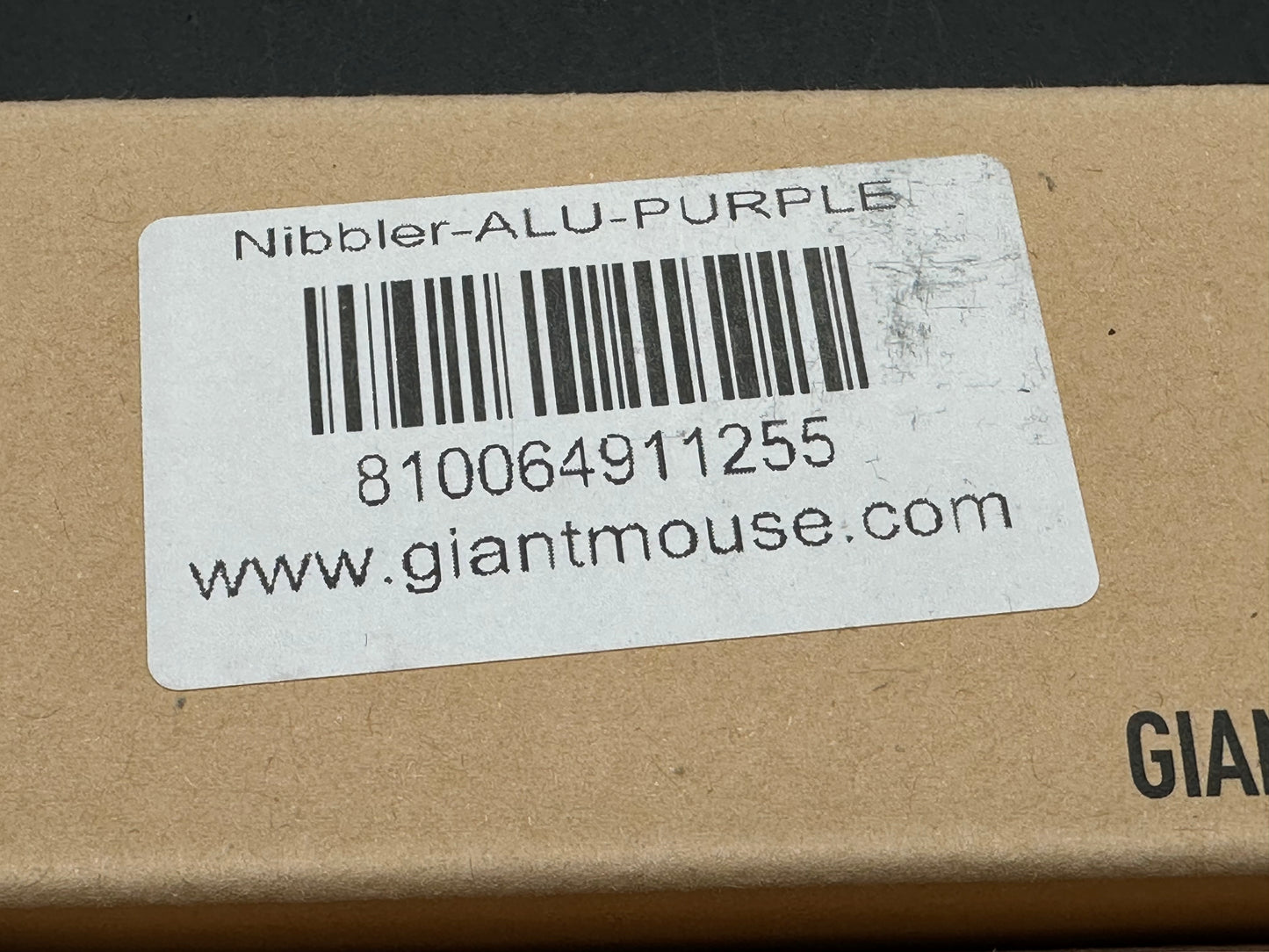 GiantMouse Vox/Anso ACE Nibbler Knife Purple Aluminum (1.9" Satin N690)