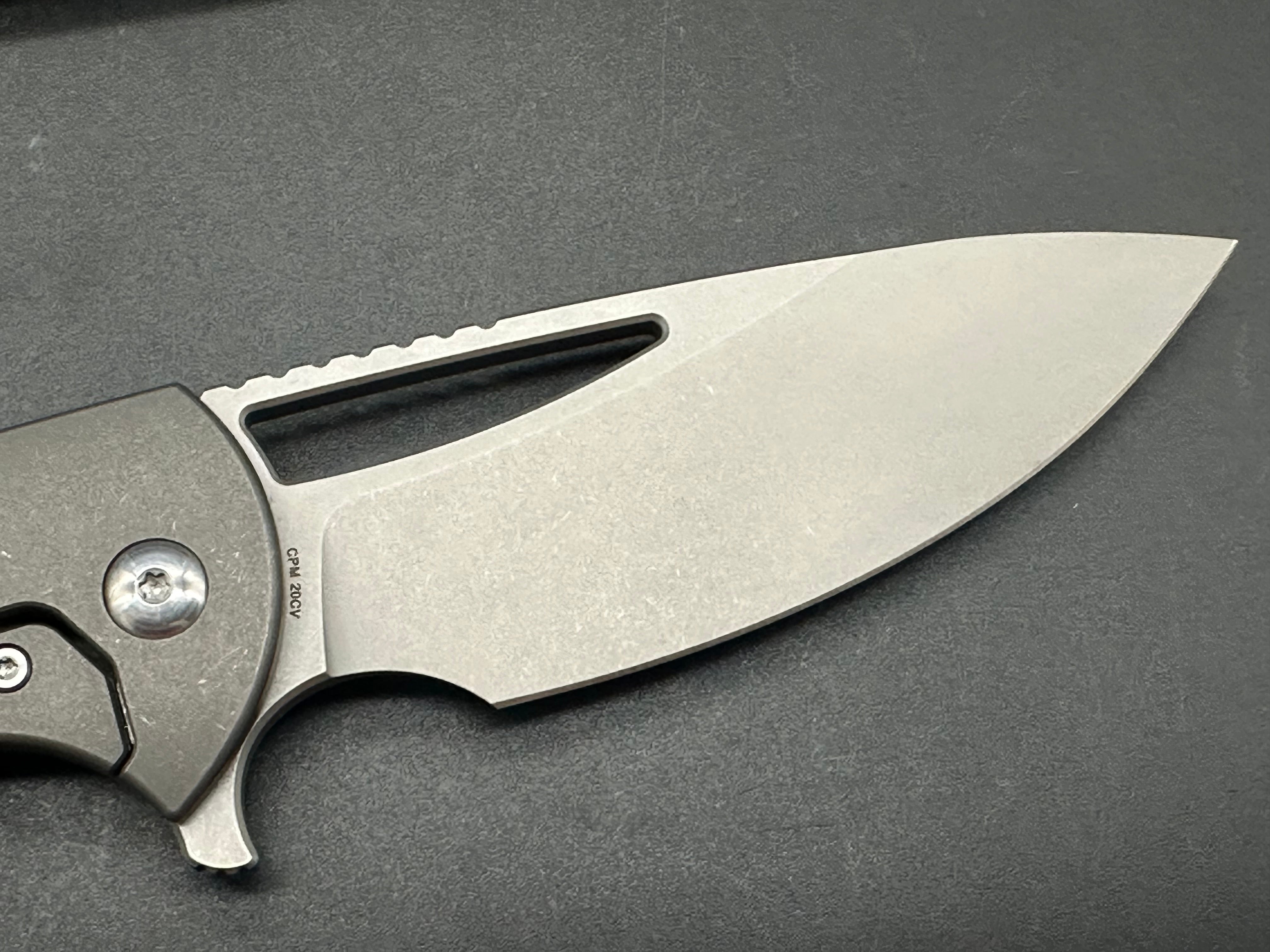 Ferrum Forge Archbishop 3.0 Flipper Knife Titanium (3.5" BB/SW)