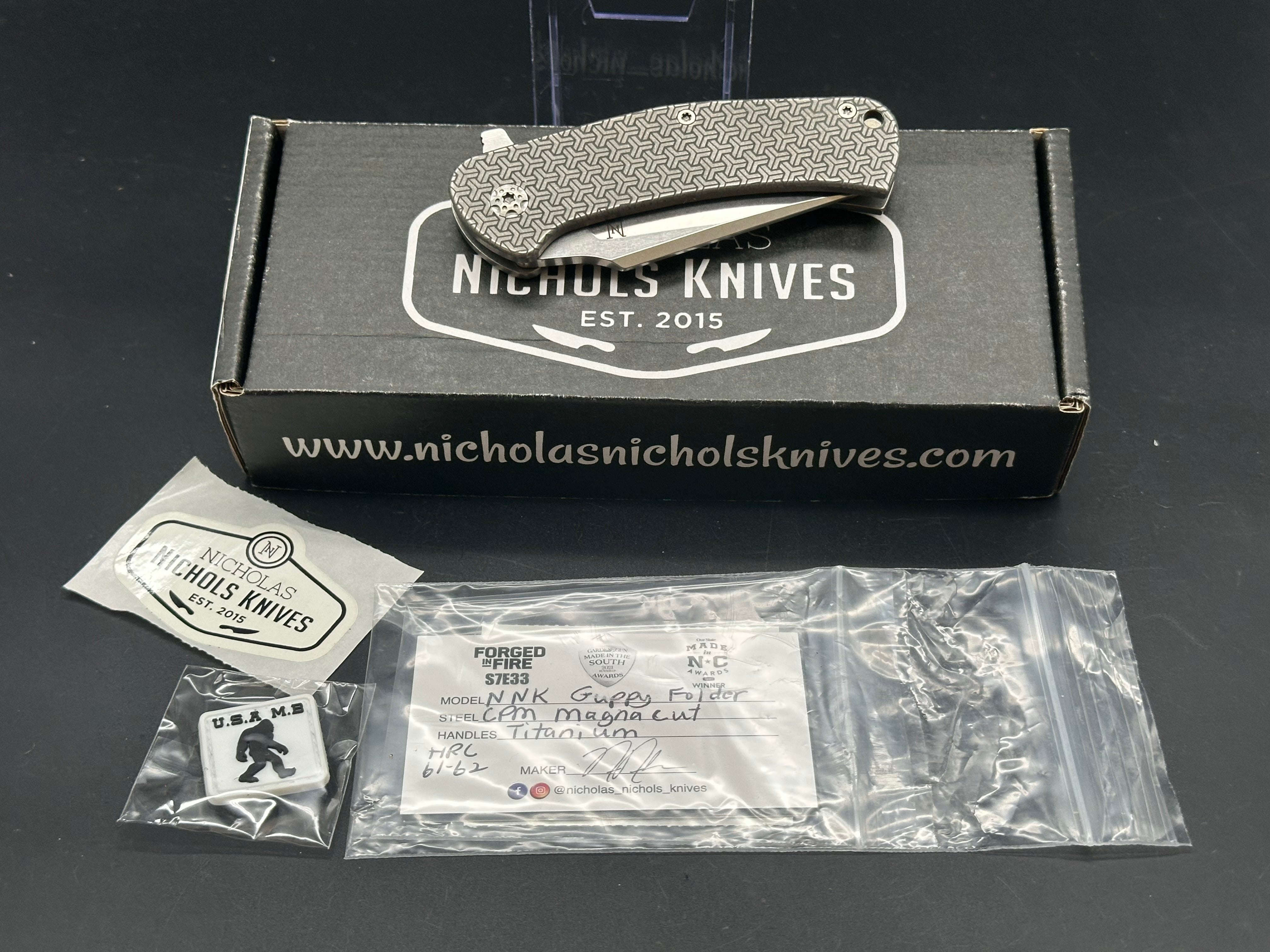 Nicholas Nichols Guppy Folder Full Ti (Magnacut) Shipwrecked Tri Steps