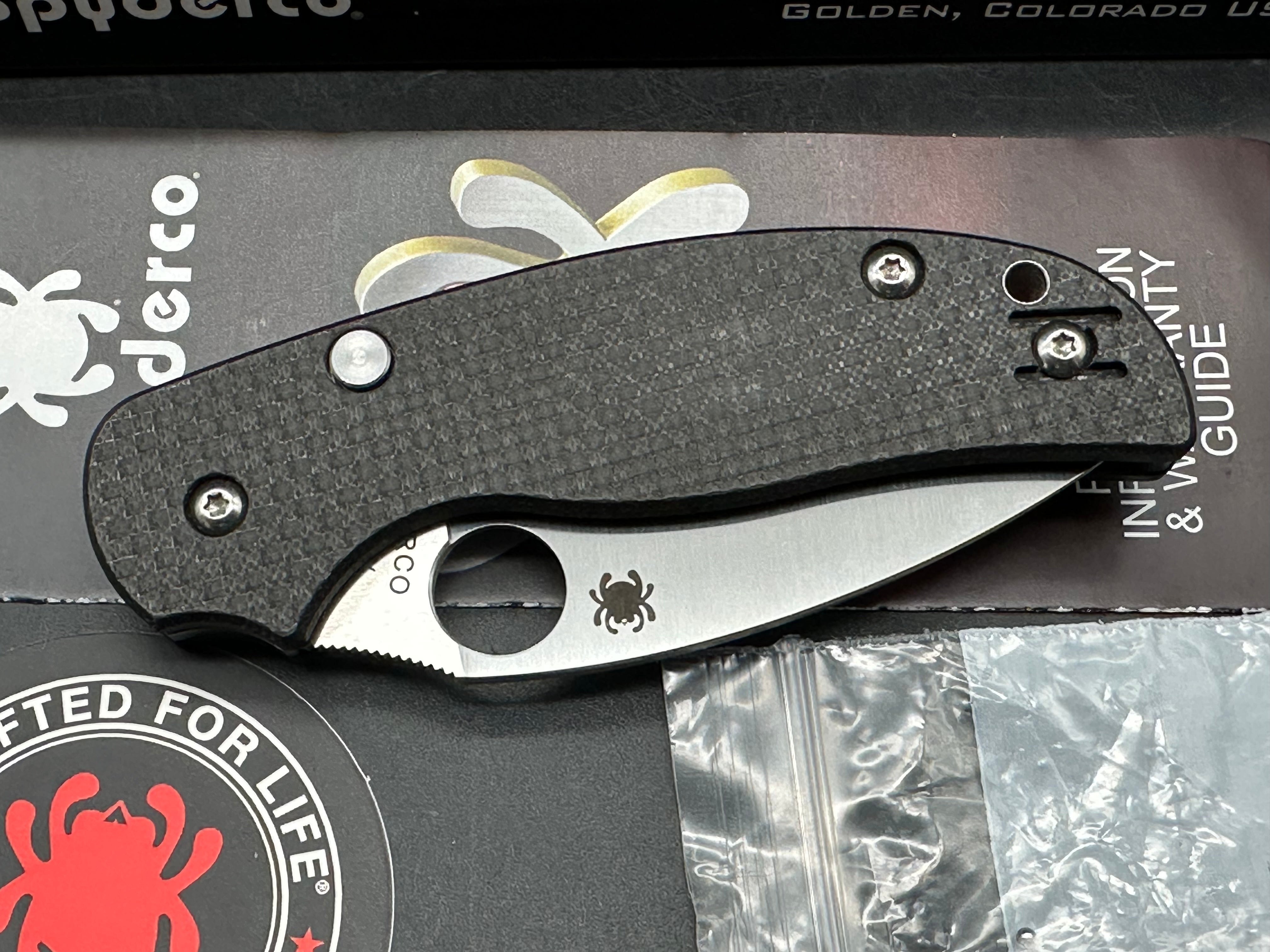 Spyderco Sage 6, 2nd detent removed