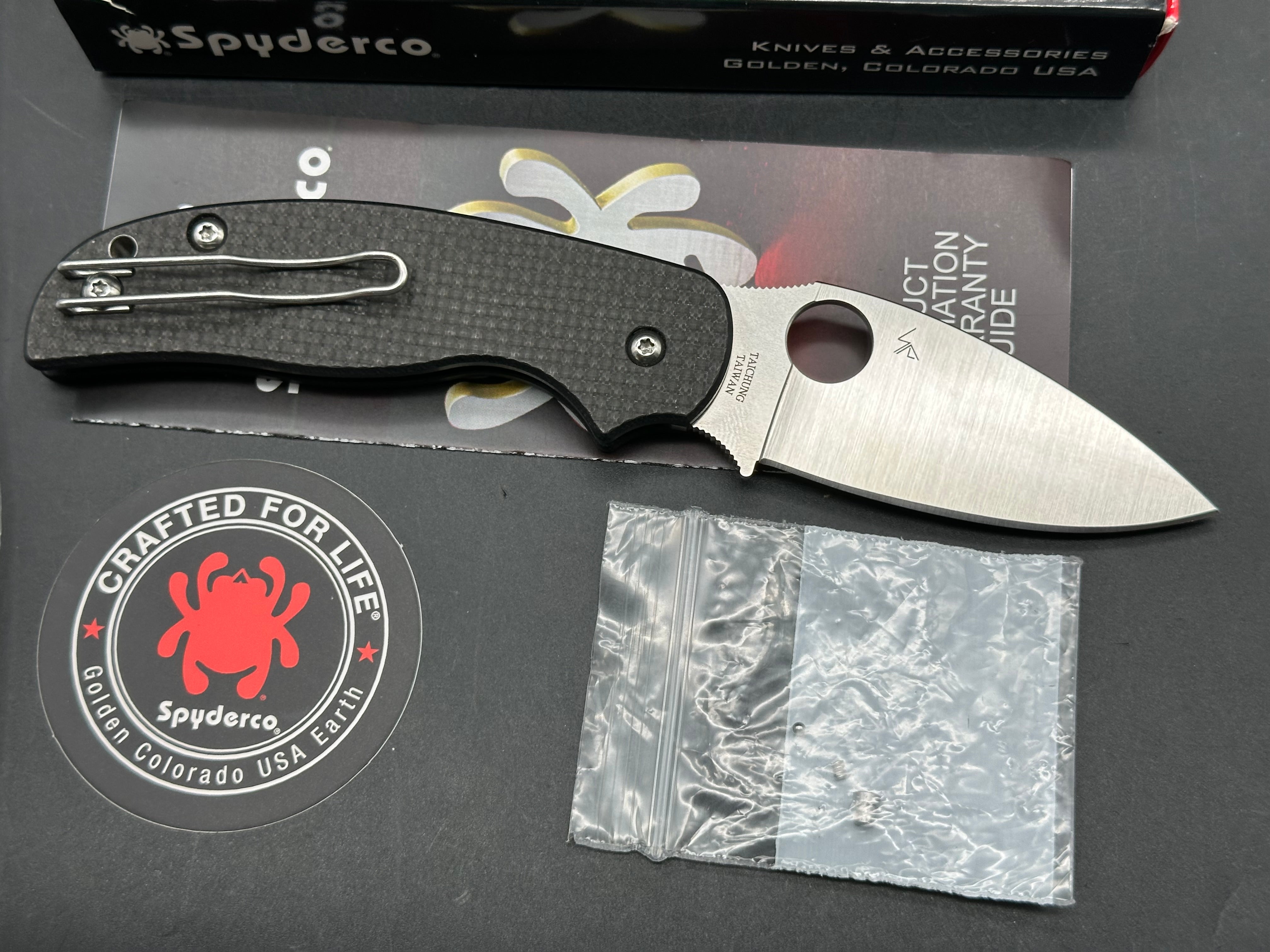 Spyderco Sage 6, 2nd detent removed