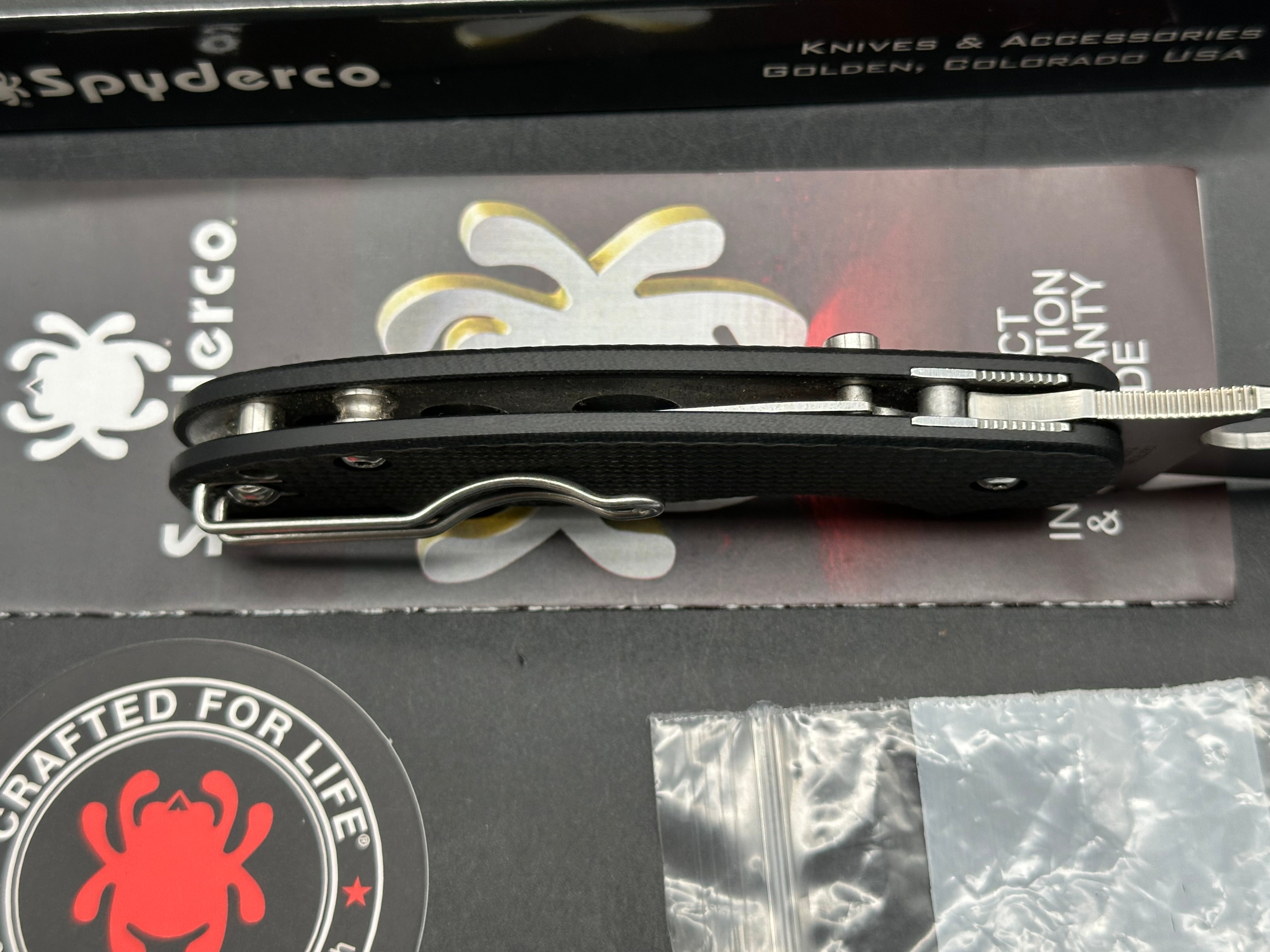 Spyderco Sage 6, 2nd detent removed