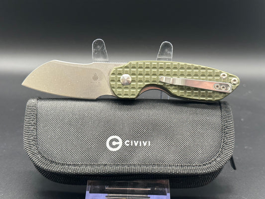 Kizer October Mini Liner Lock Knife Green G-10