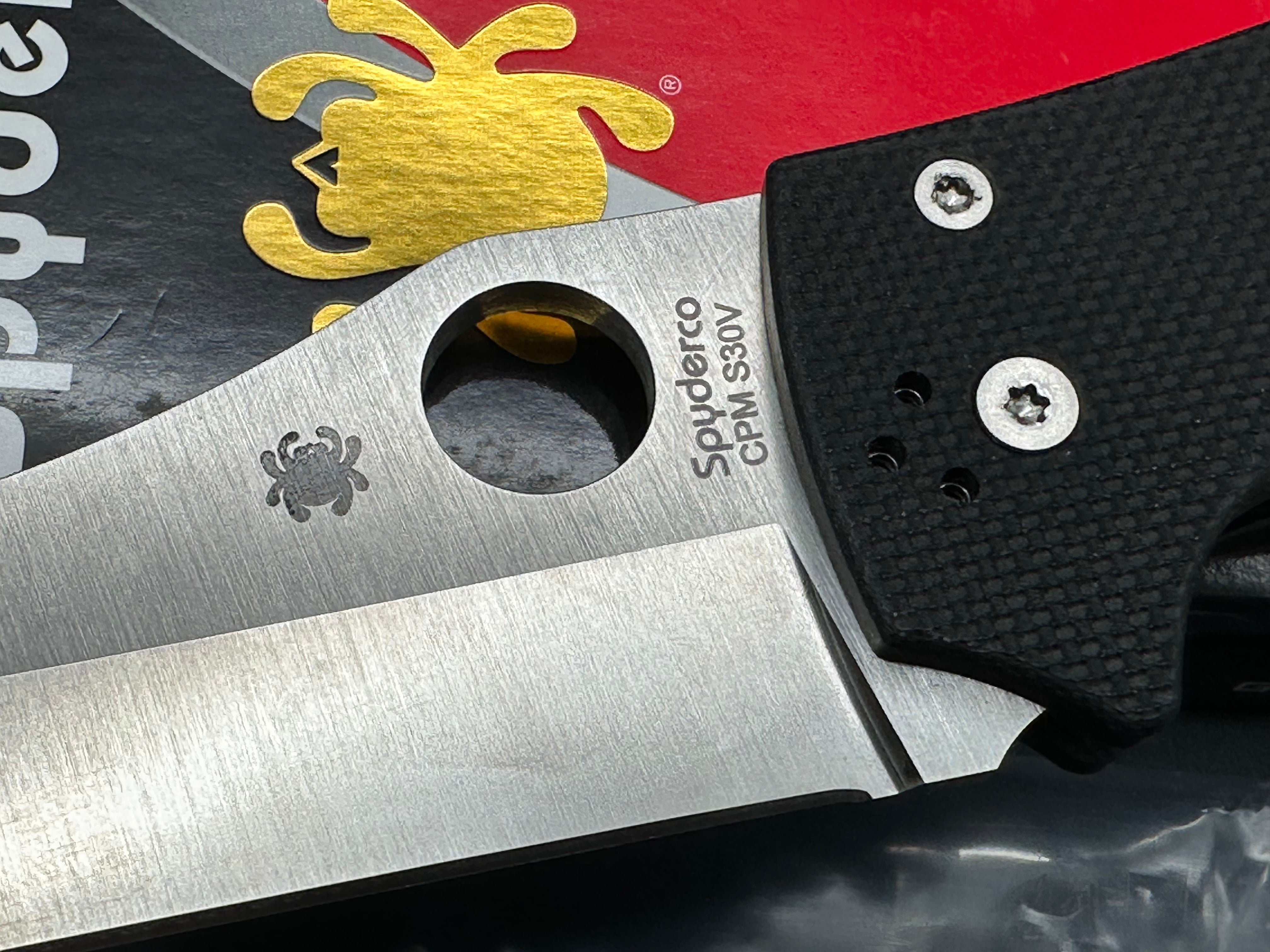 Spyderco Yojumbo Modded. MXG Gear clip, Black C-Tek CME & Ribbed Backspacer,