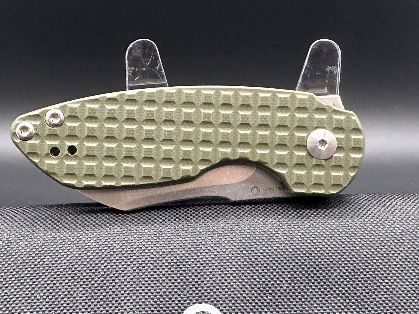 Kizer October Mini Liner Lock Knife Green G-10