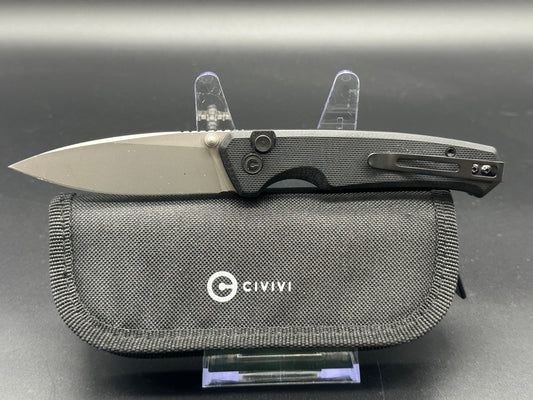 CIVIVI ALTUS BUTTON LOCK FOLDING KNIFE BLACK G10 HANDLE NITRO-V