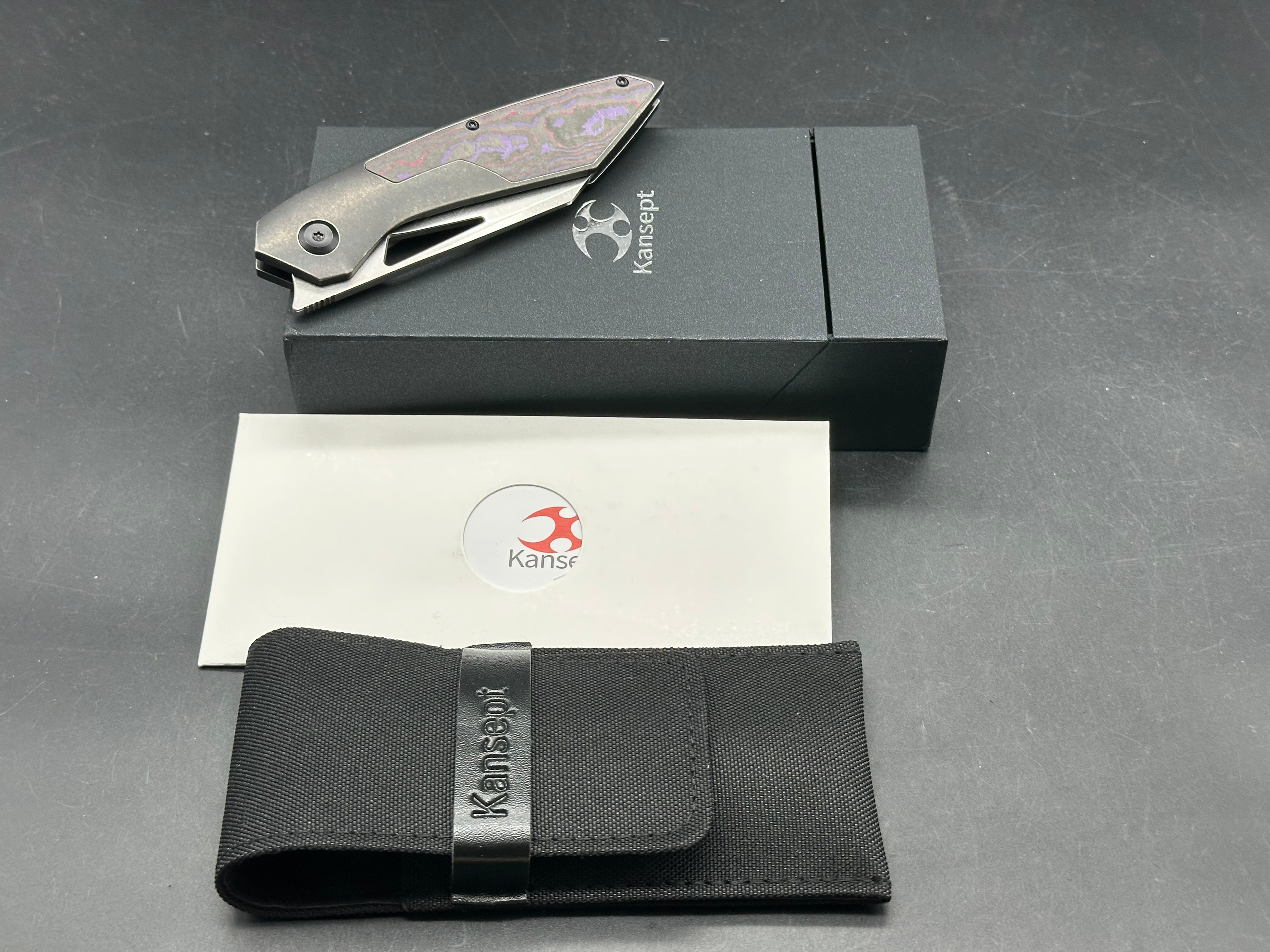 KANSEPT STRIP PURPLE HAZE FATCARBON/BLACKWASH TITANIUM HANDLE MAGNACUT