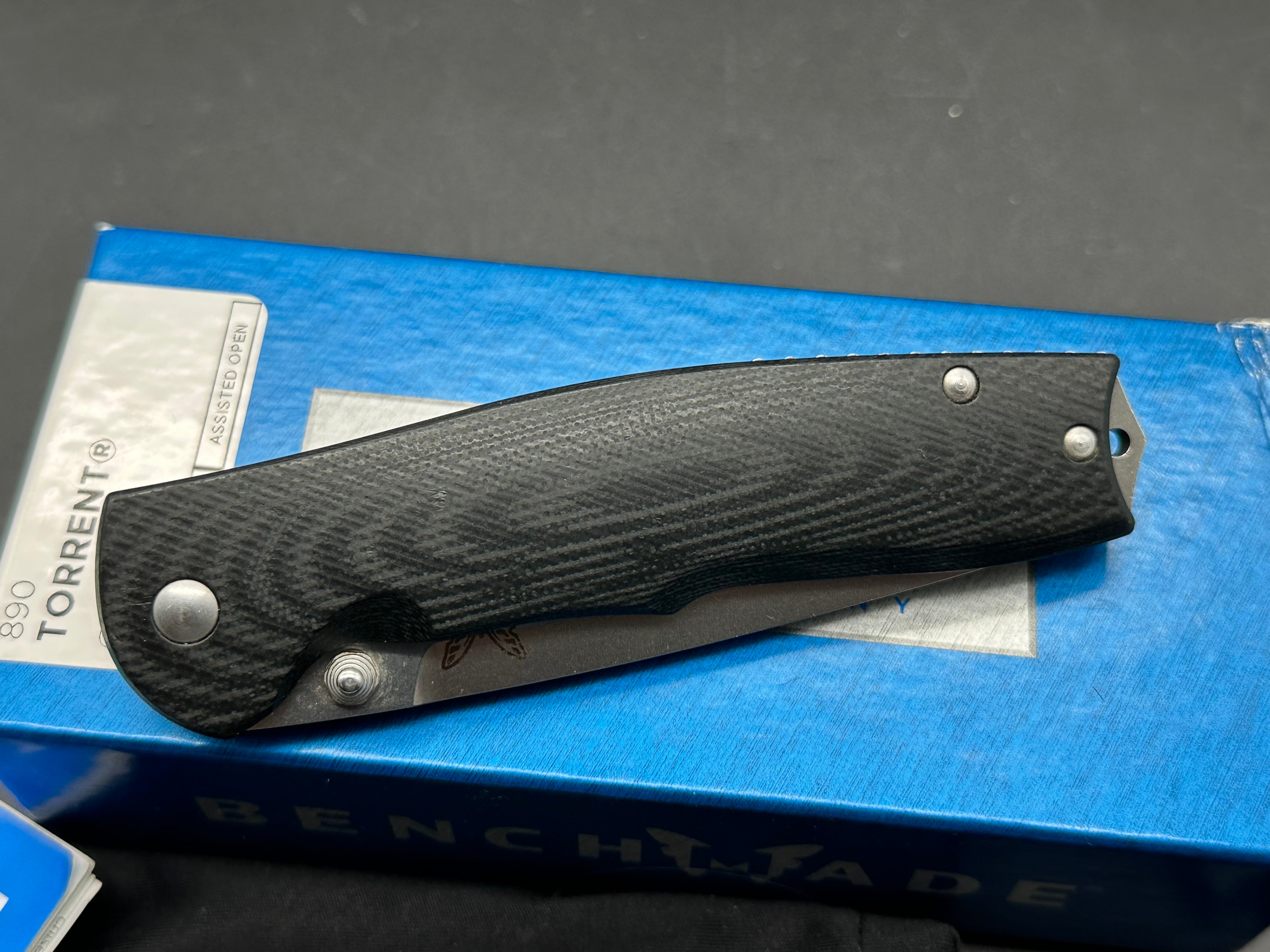 Benchmade Torrent Spring Assisted Knife (3.6" Satin) 890