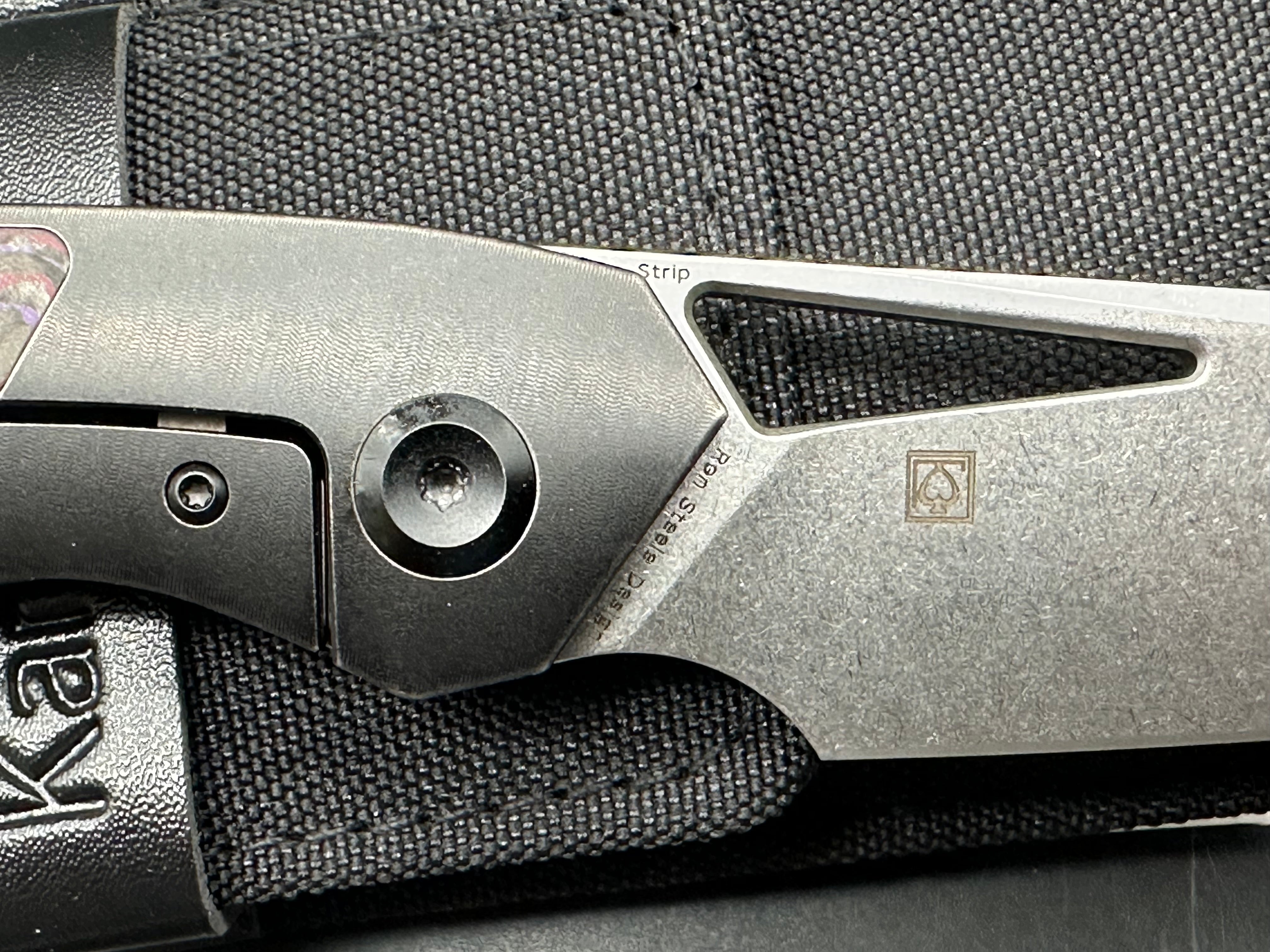 KANSEPT STRIP PURPLE HAZE FATCARBON/BLACKWASH TITANIUM HANDLE MAGNACUT
