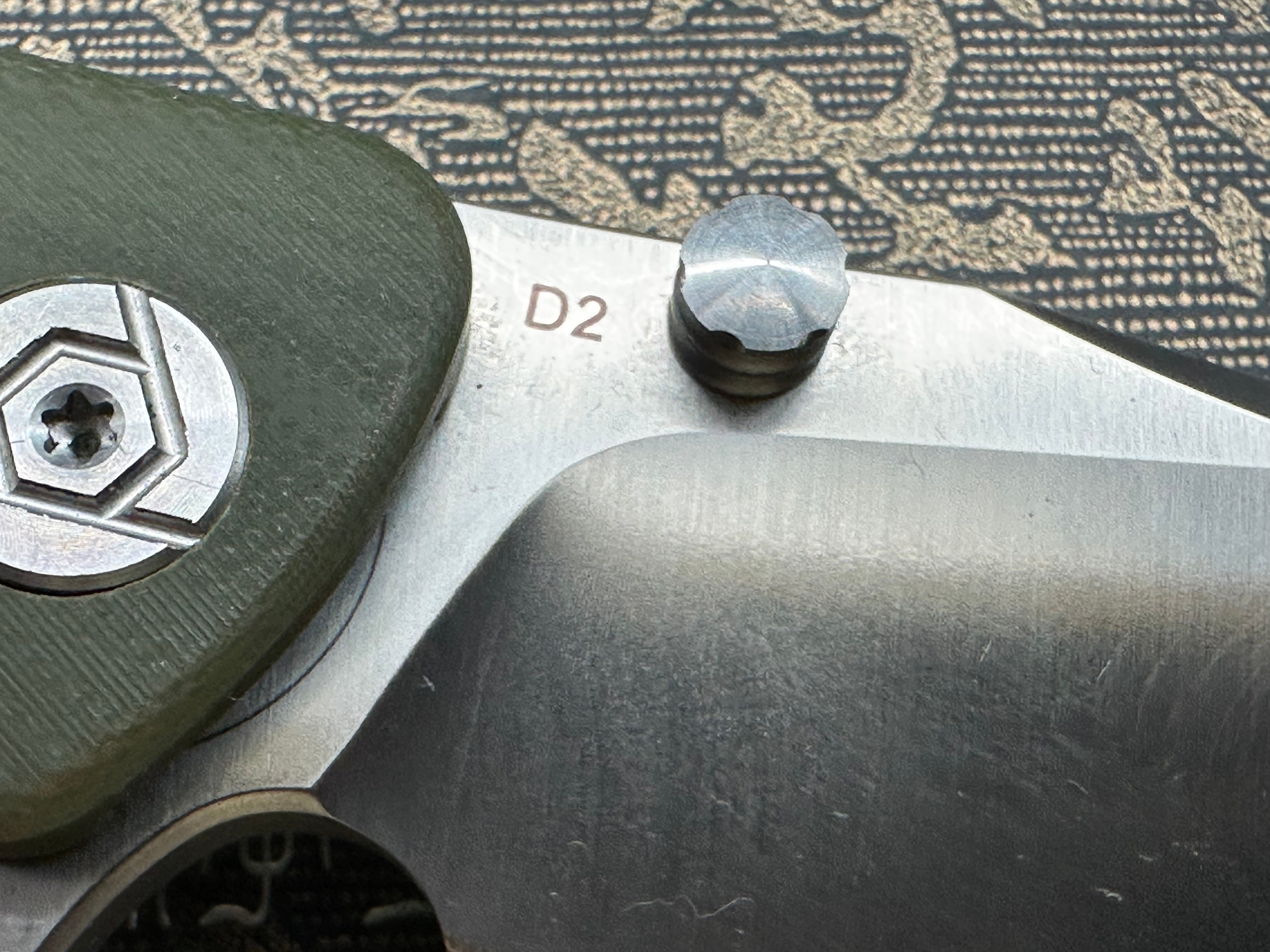 CH KNIVES SULTAN FOLDING KNIFE ARMY GREEN G10 HANDLE D2 PLAIN EDGE